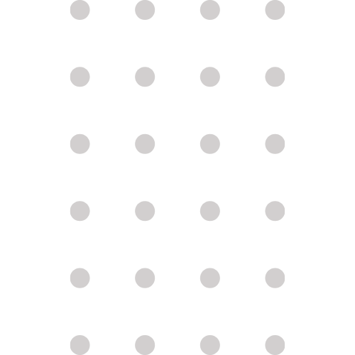 A black background with a grid of 25 evenly spaced brown dots arranged in 5 rows and 5 columns.