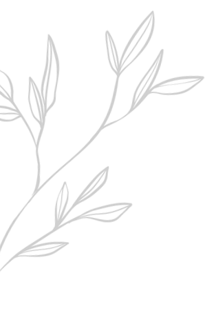 Outline of a plant with thin leaves on a black background.