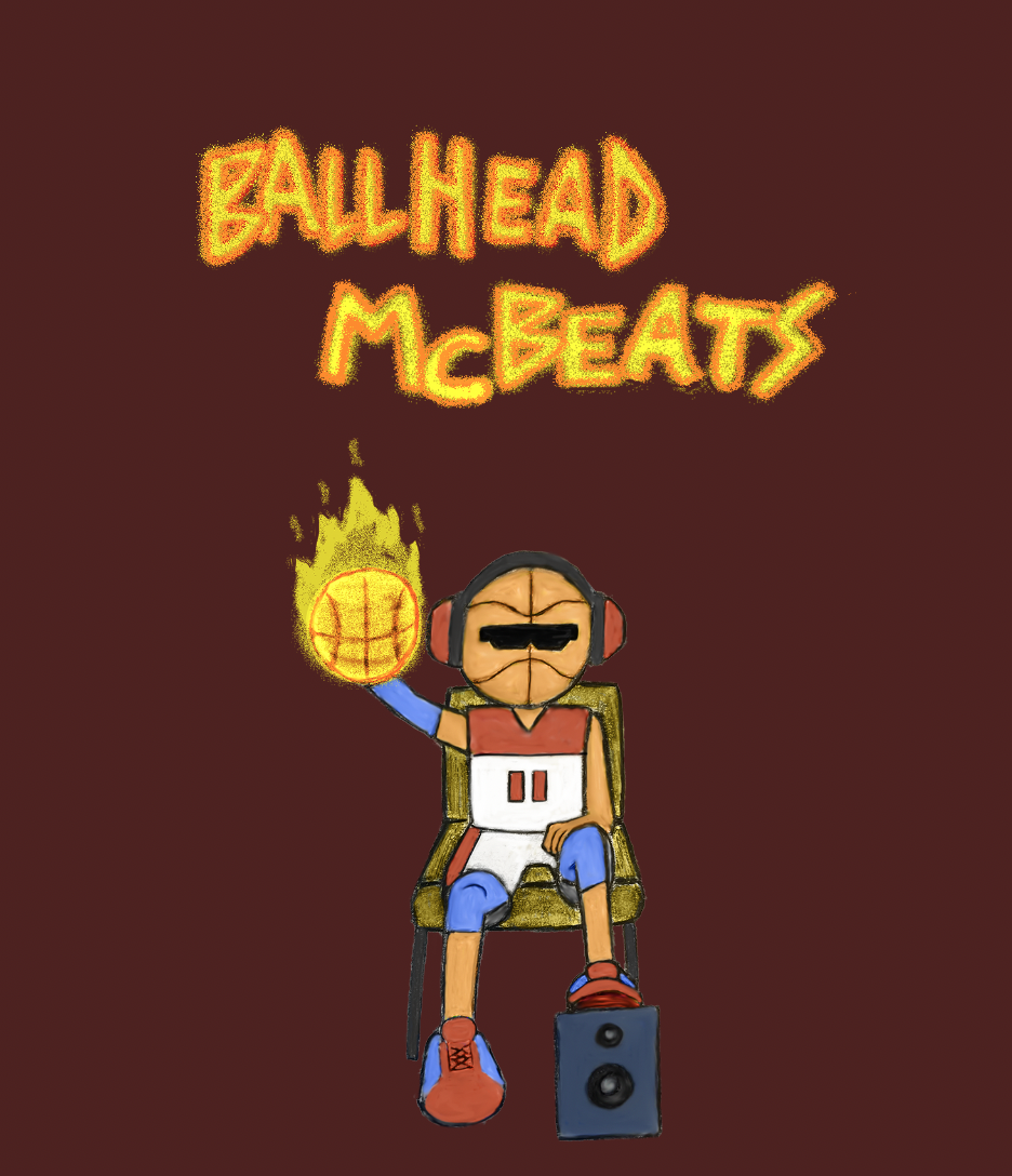 Ballhead McBeats Character Illustration