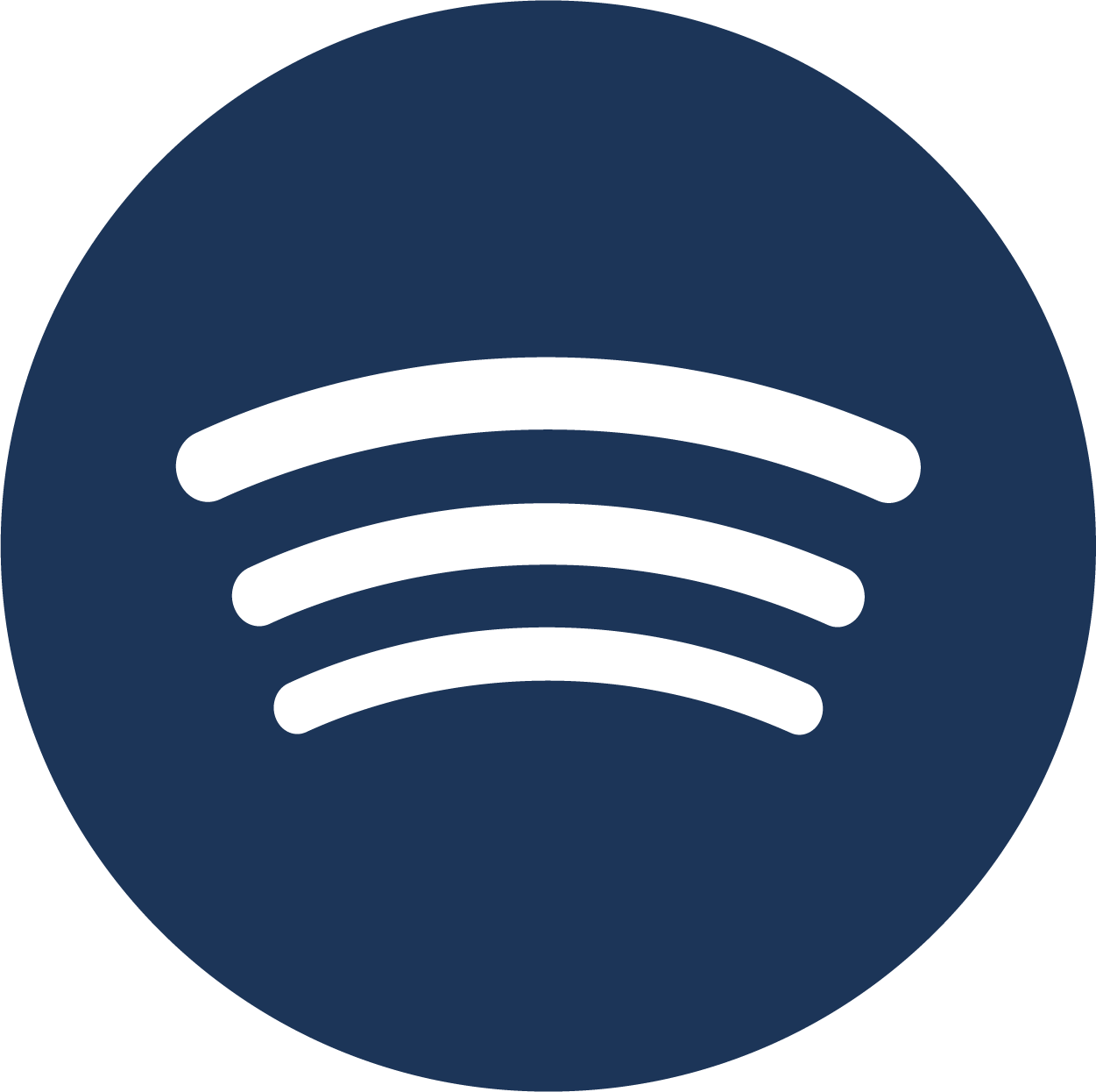 Wi-Fi symbol consisting of a solid circle with four curved lines radiating outward.