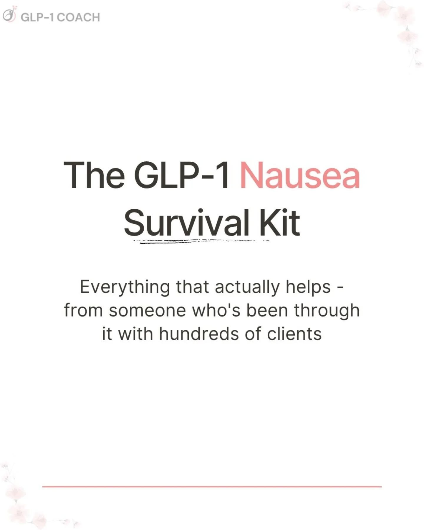 Nausea on GLP-1 is one of the most common side effects and can be very unpleasant 🤢

Although it is normal and usually eases off as your body adjusts, it can still feel rough day-to-day.

Here's what actually helps 👆

Save this for your next dose d