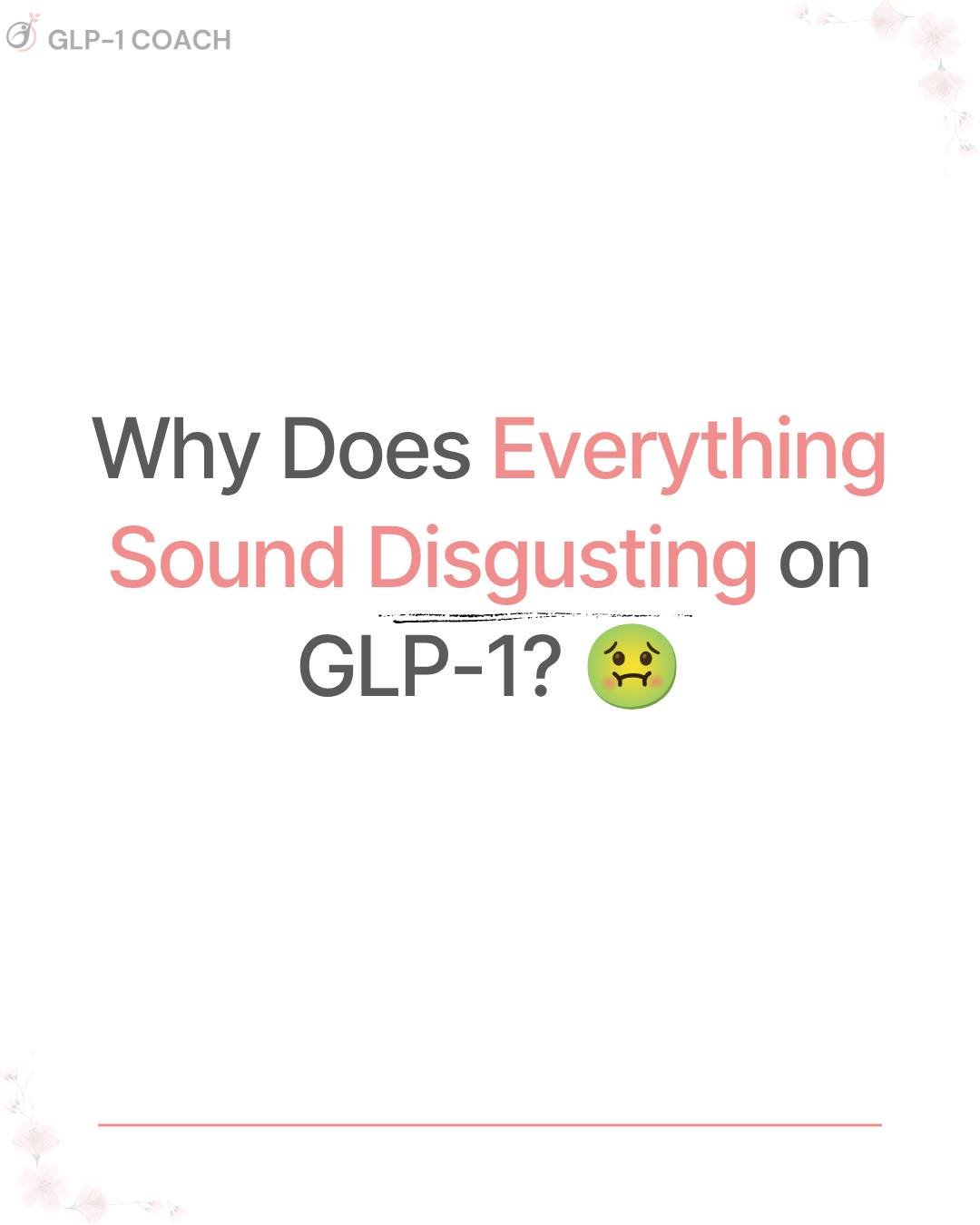 Have you developed a random food aversion since starting a GLP-1?

It's actually very common. The ones I hear most often are:

🥚 Eggs
🥩 Red meat
☕ Coffee
🍷 Alcohol
🍟 Fatty foods

You don't have to force yourself to eat foods that make you feel na