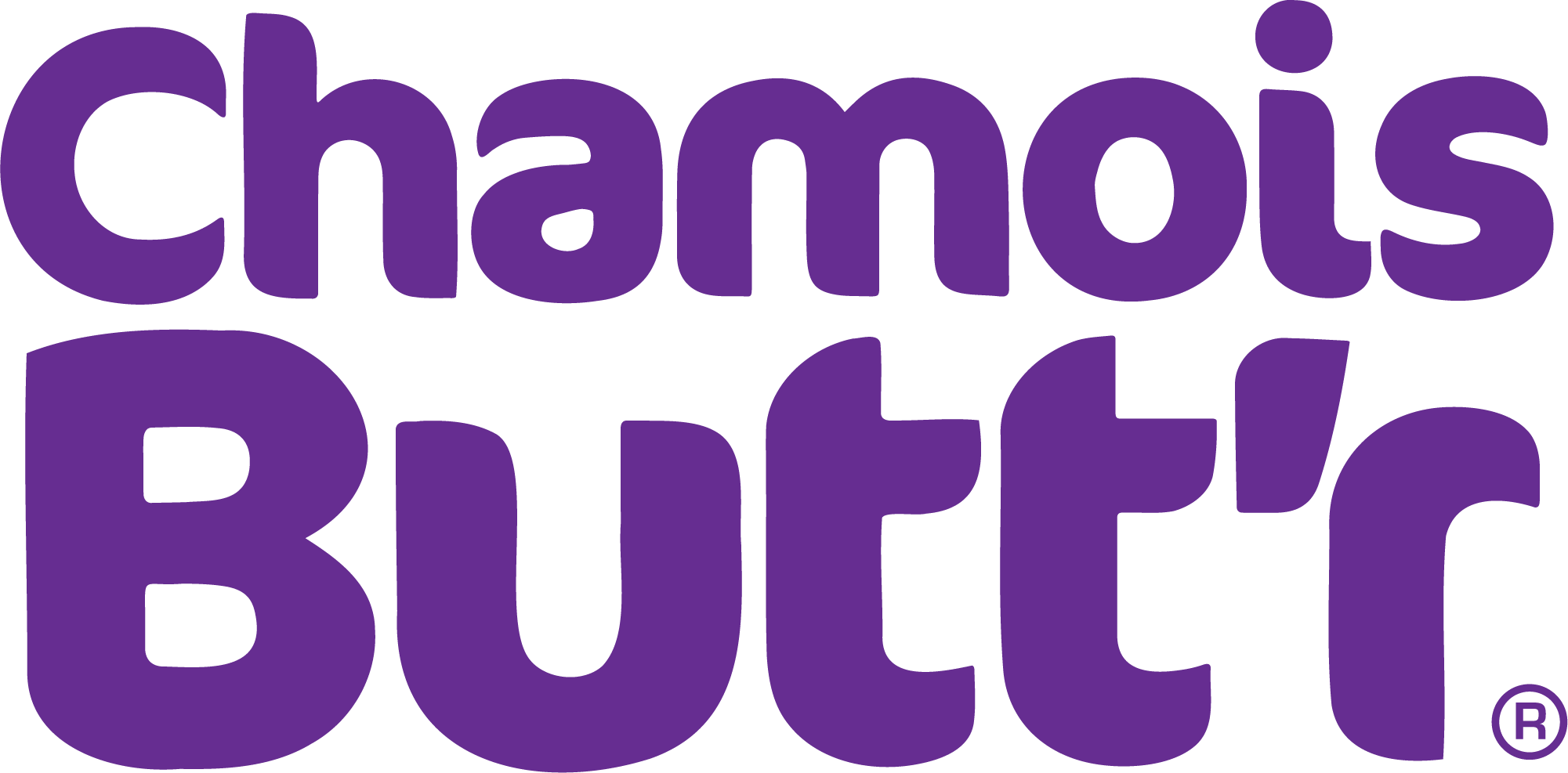 The logo for Chamos Bútter in purple text with a registered trademark symbol at the bottom right.