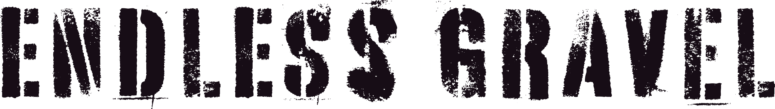 The text 'ENDLESS BEACH' in a distressed, textured font against a black background.