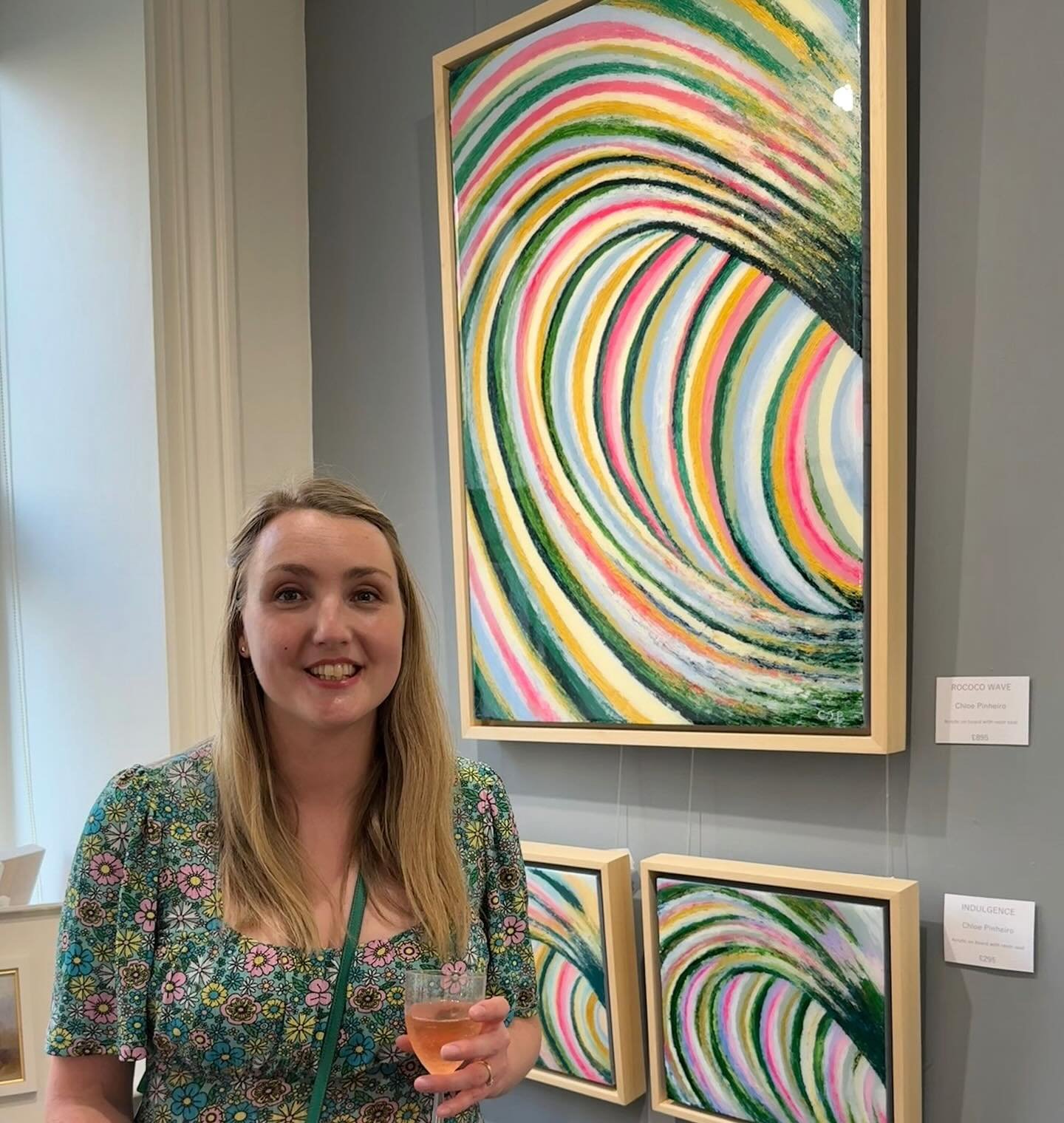 Thank you for a fantastic PV @spencer_house_gallery !! The &lsquo; Indulgence&rsquo; summer exhibition is now officially OPEN! A brilliant mix of contemporary works- if you are looking to add some vibrancy to your home, it&rsquo;s definitely worth po