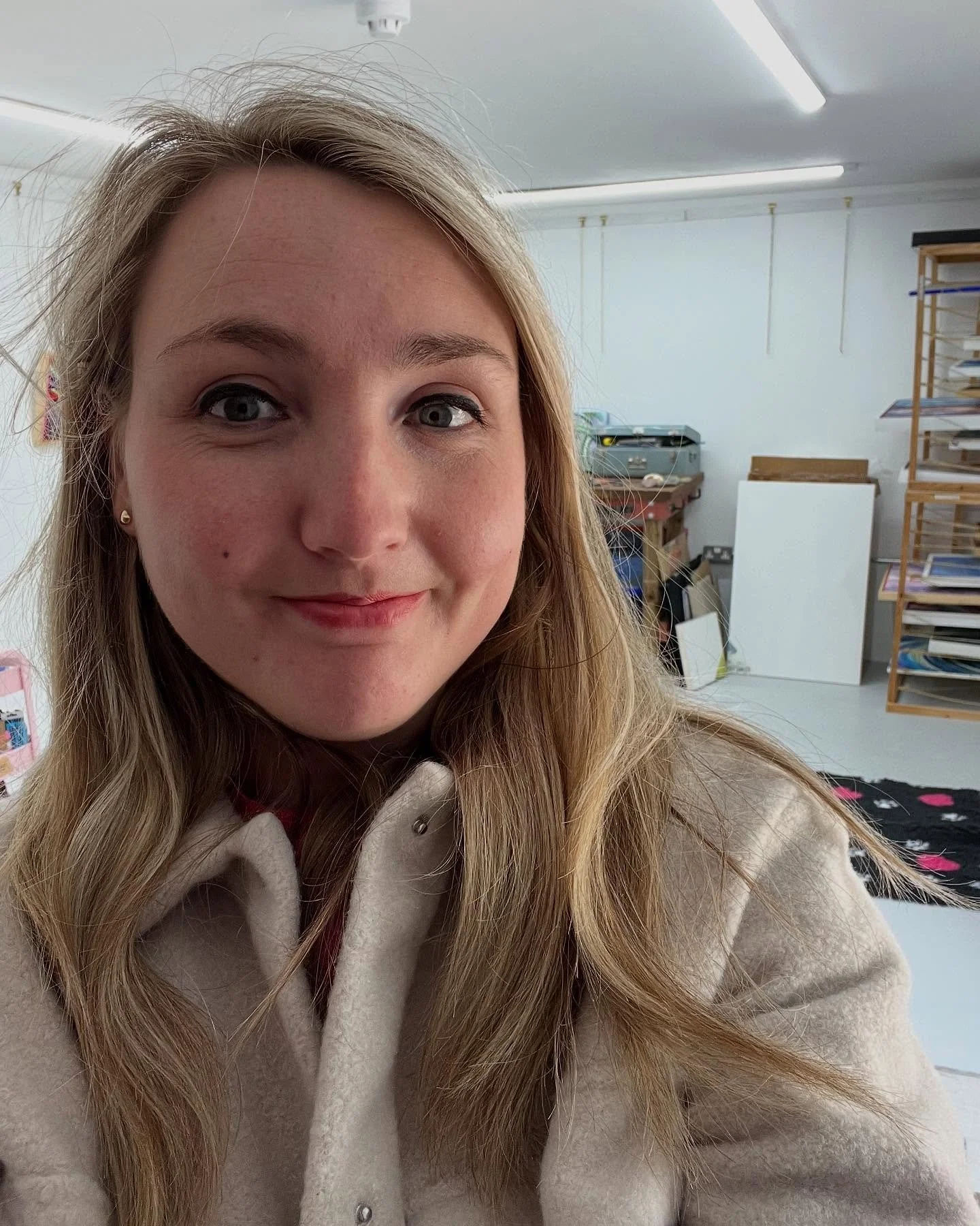 Am I allowed to cry- too late!?😆 Big first day today as I get to work in my new studio space for the first time! I&rsquo;m feeling overwhelmed with excitement and gratitude and can&rsquo;t wait to see what I can create now I&rsquo;ve got loads more 