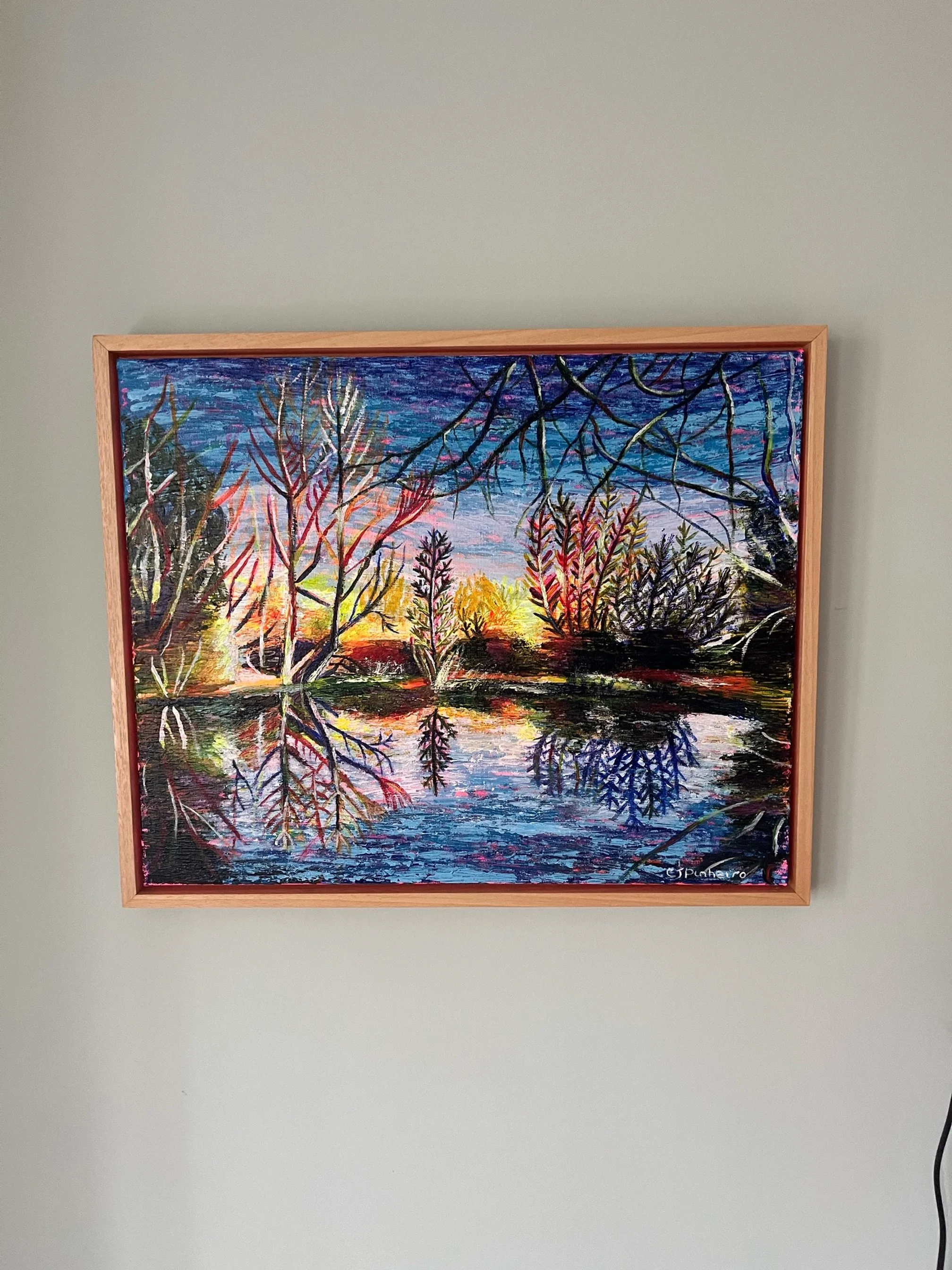 Winter, the thicket by the top lake