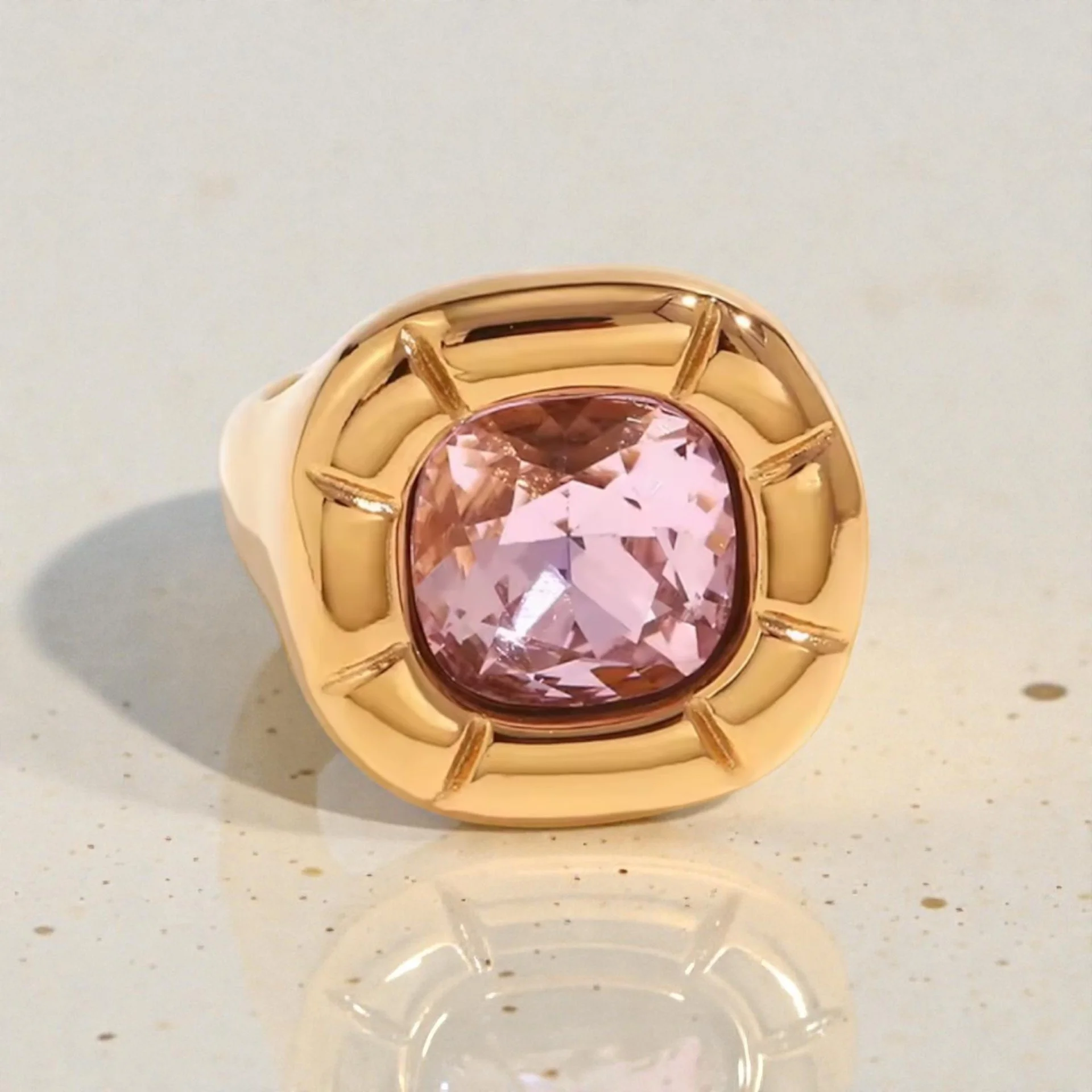 Pink Stone Ring