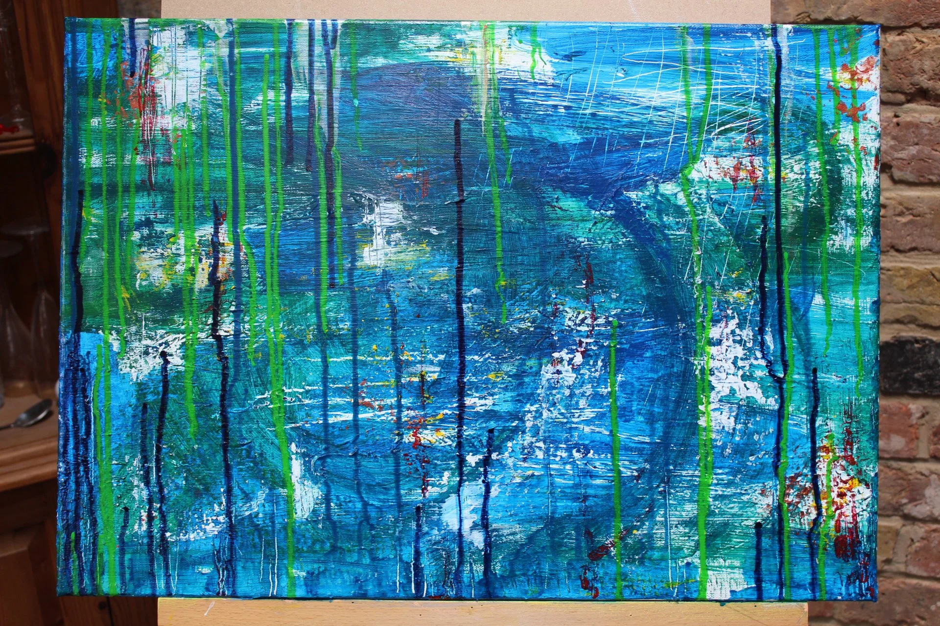 Water Lillies in Acrylic