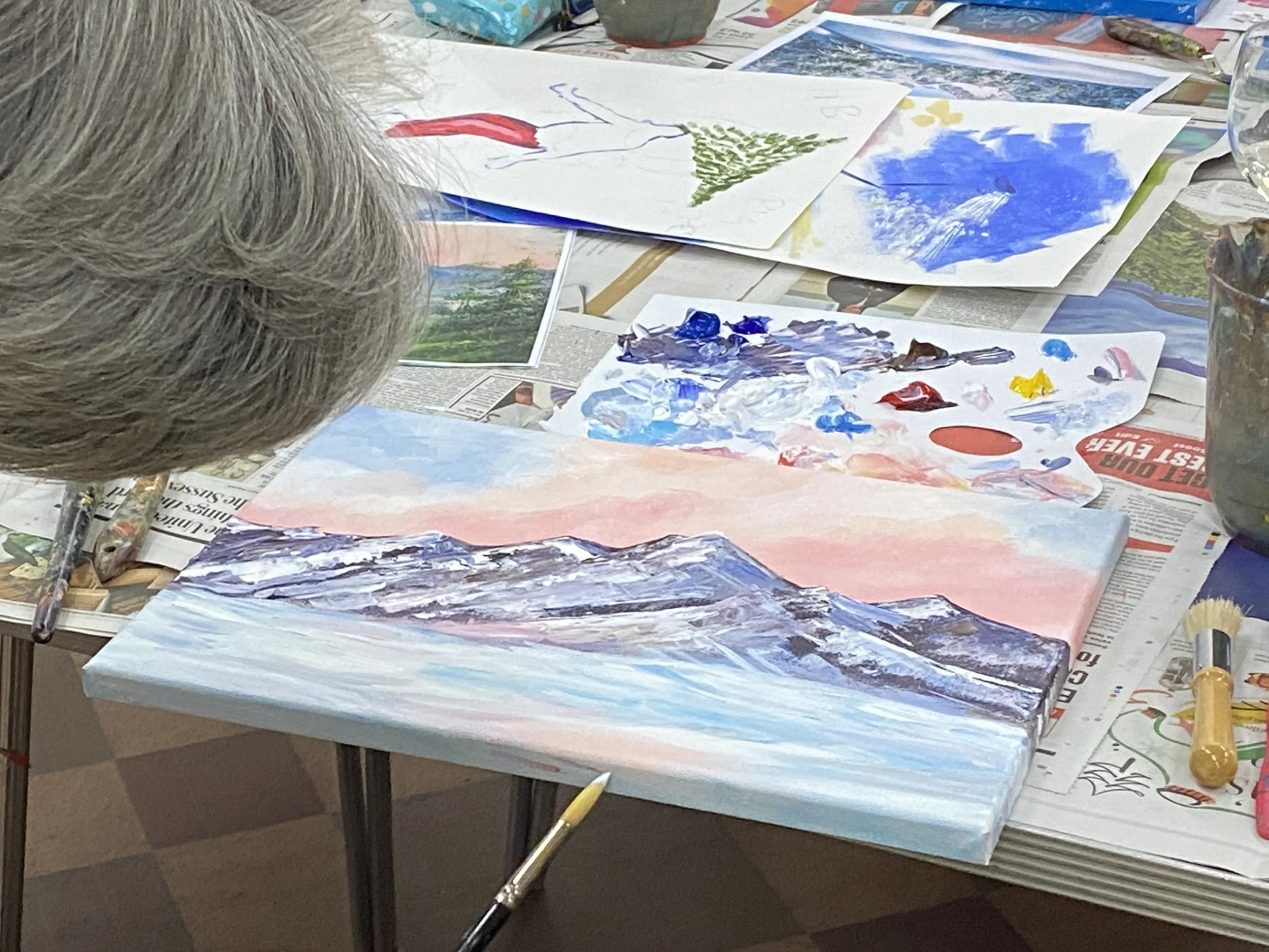 Snowy Mountain at Art For Life