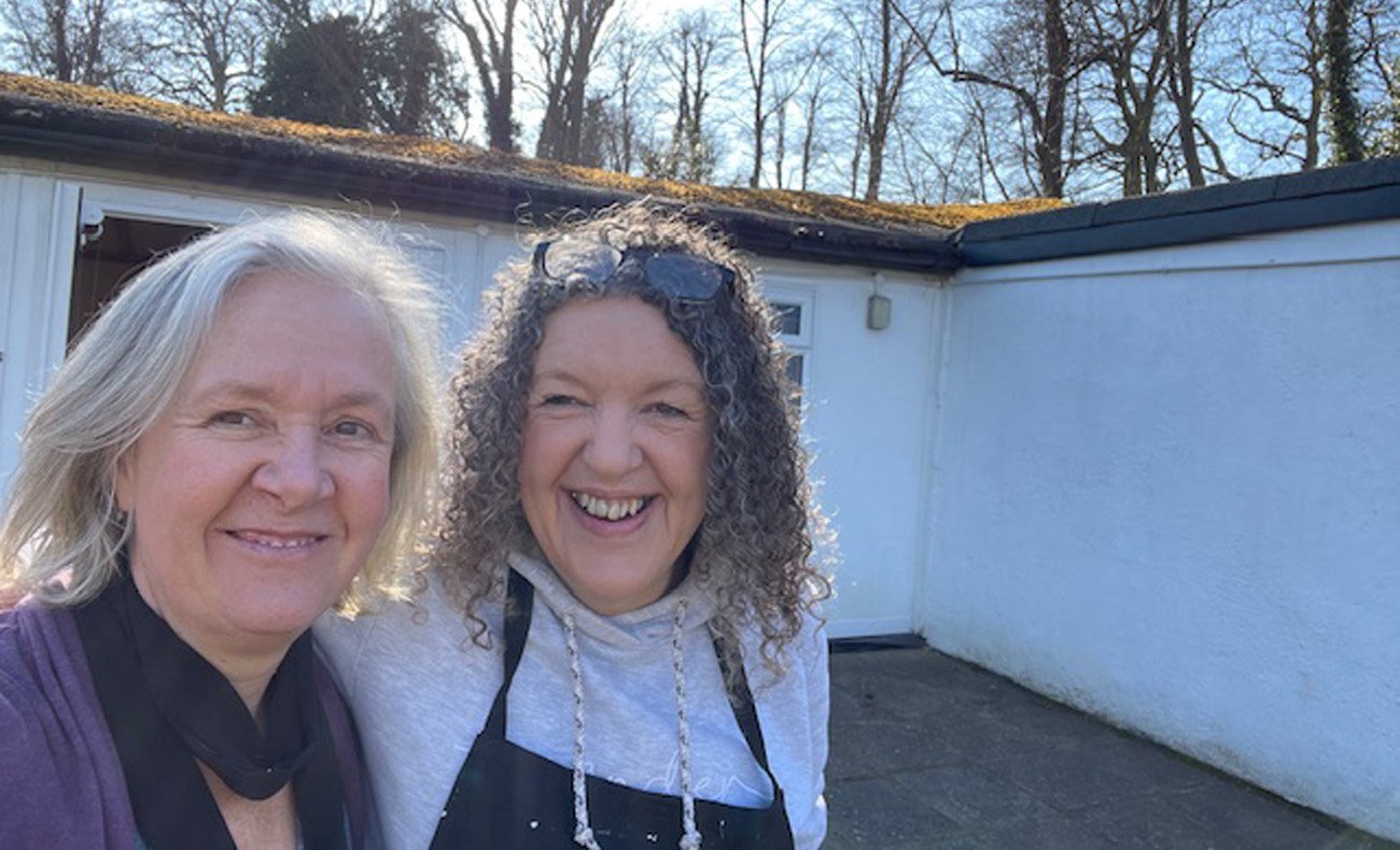 of Art for Life Bexley at their Sidcup venue smiling together on a sunny day