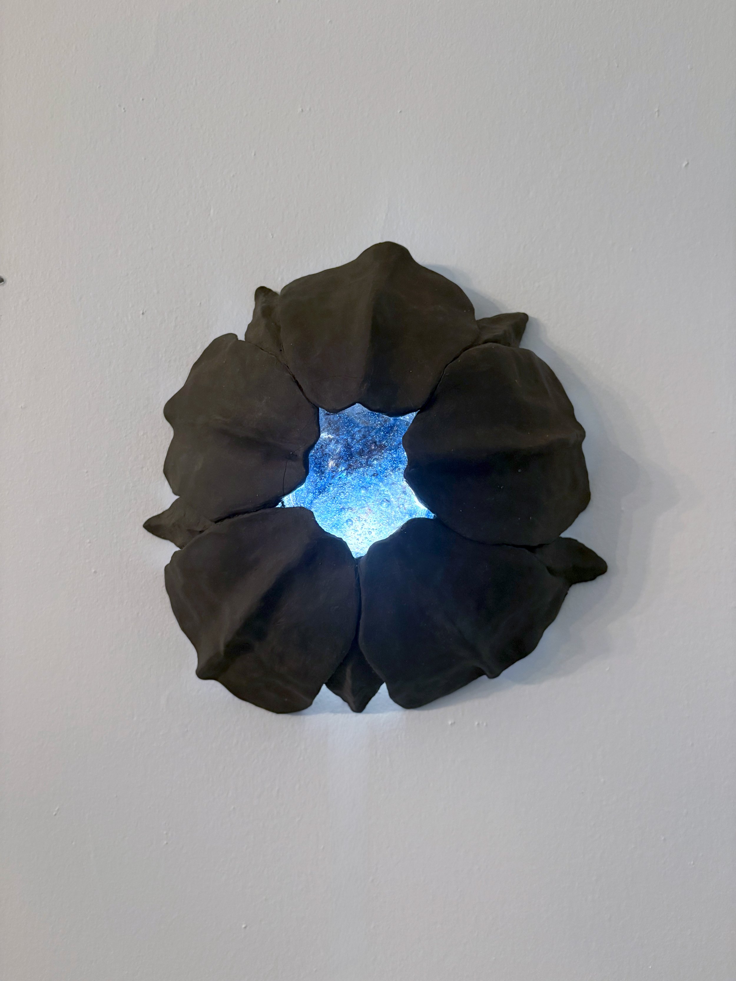 Small Black Wall Flower