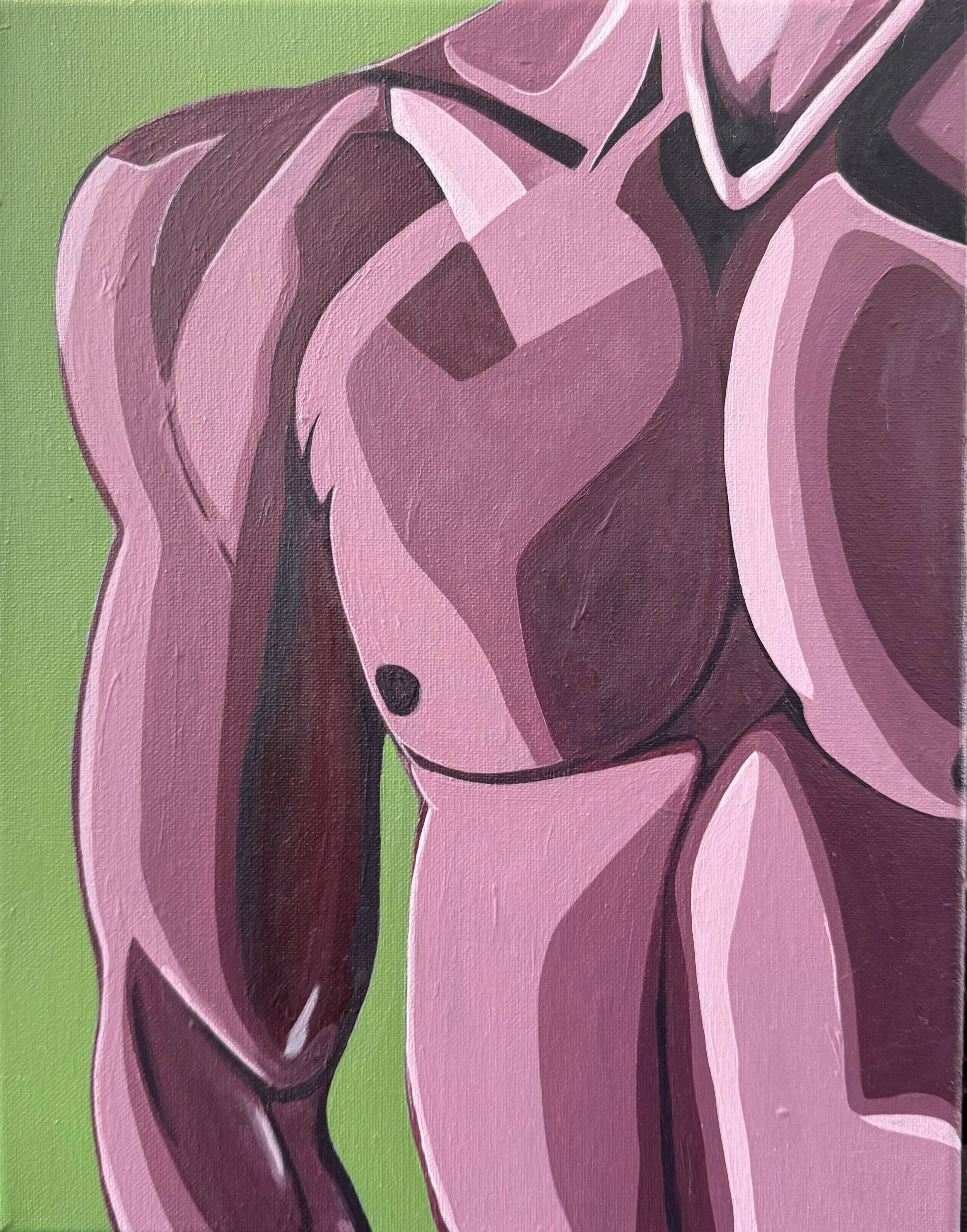 Purple Geometric Torso