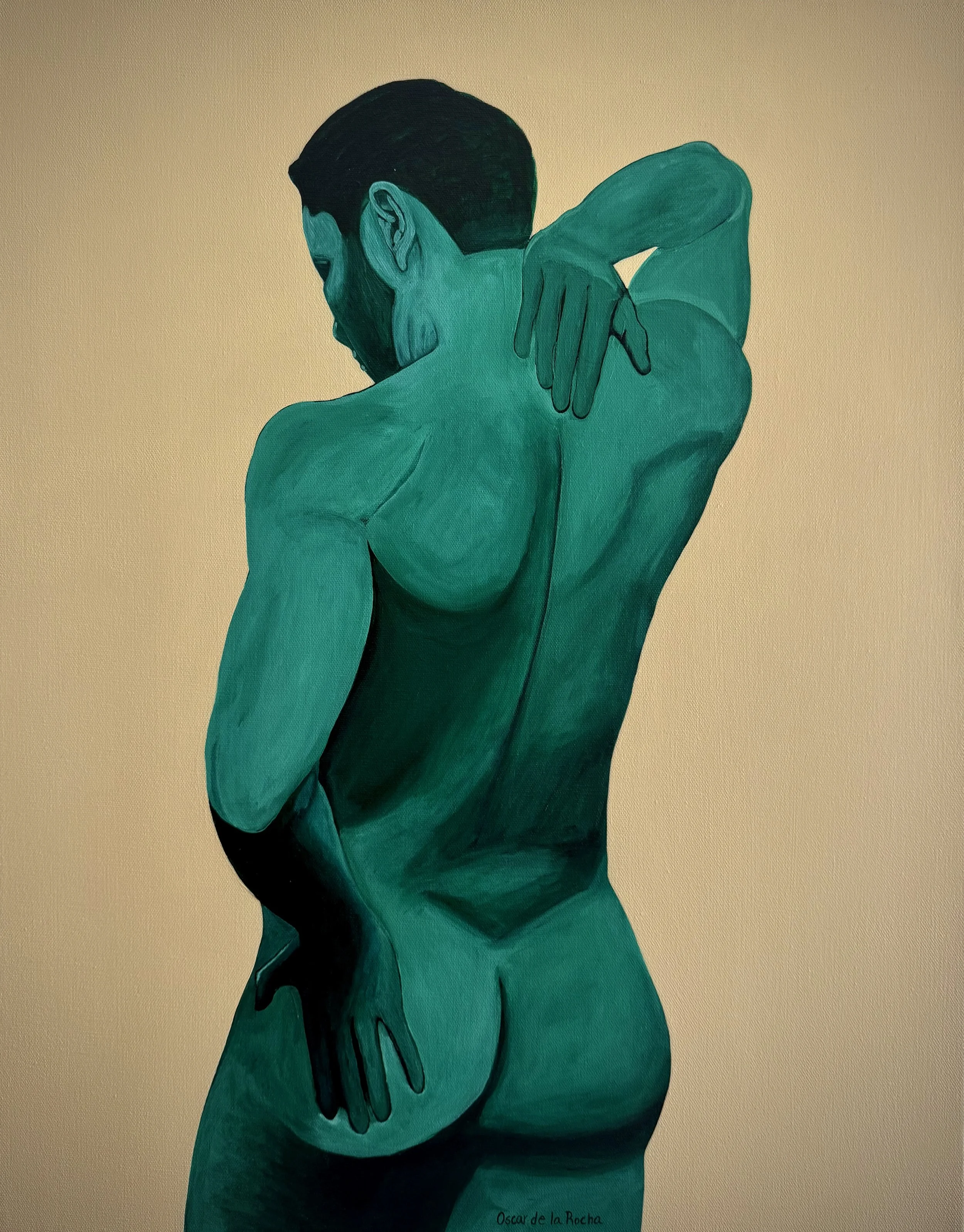 Back Study in Teal