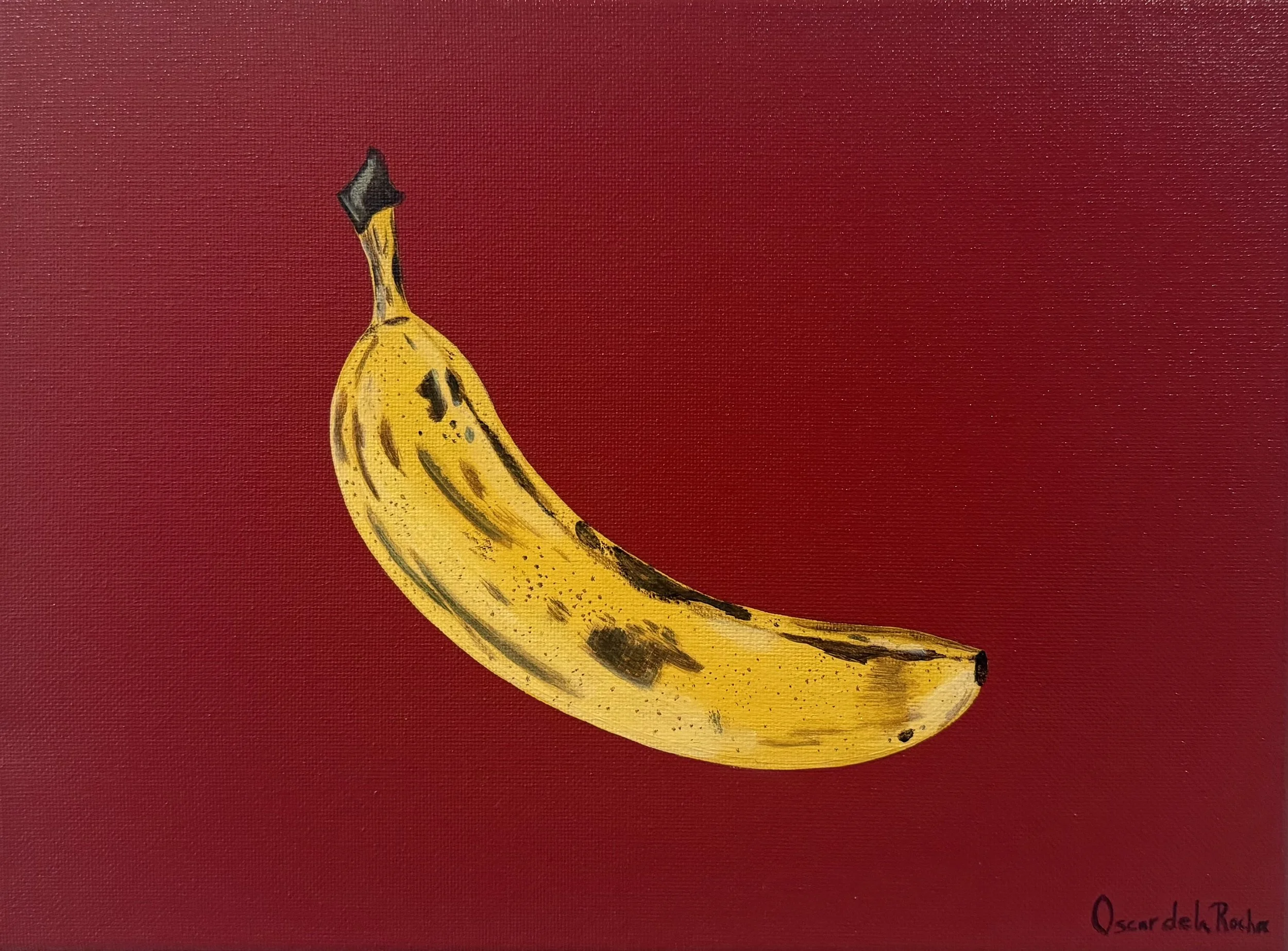 Banana on Red
