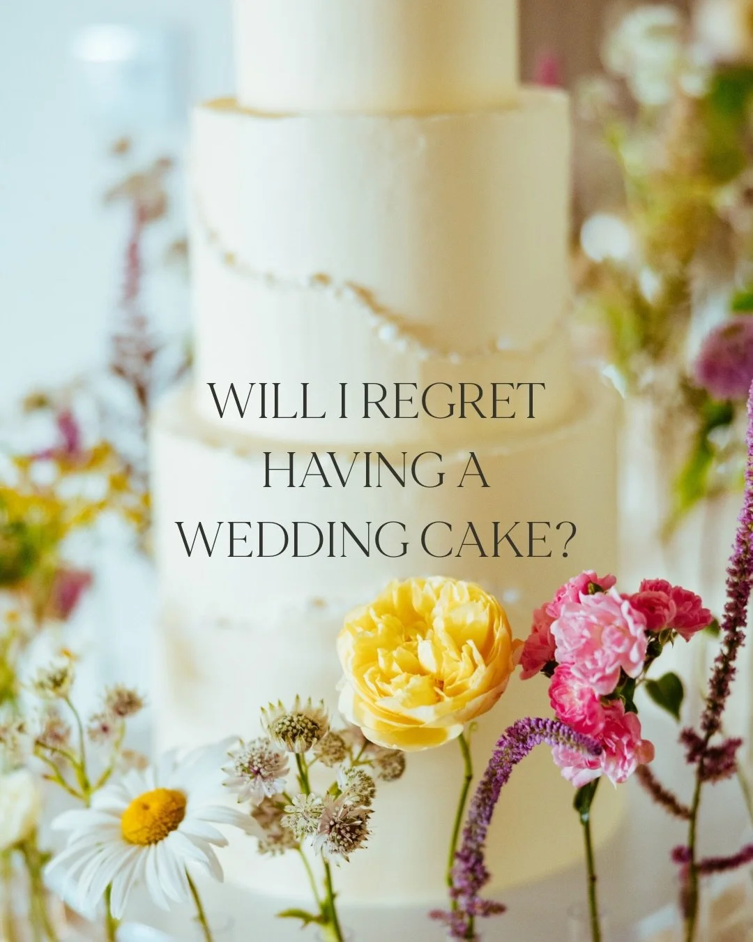 You&rsquo;re wondering if you&rsquo;ll regret having a wedding cake? 
Here&rsquo;s why that&rsquo;s not true 👇

A lot of couples hesitate before booking their cake. Maybe you&rsquo;re wondering if it&rsquo;s really worth it or if people will even ea