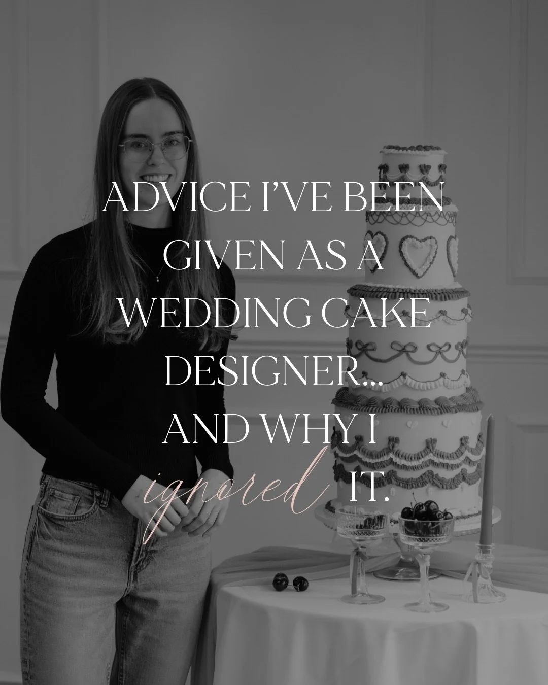 Some advice I&rsquo;ve been given as a wedding cake designer&hellip; and why I&rsquo;ve ignored it 🤭

&ldquo;FOLLOW TRENDS TO STAY RELEVANT&rdquo;
I design for longevity, not for what will feel dated in a year. Timeless elegance will always stand ou