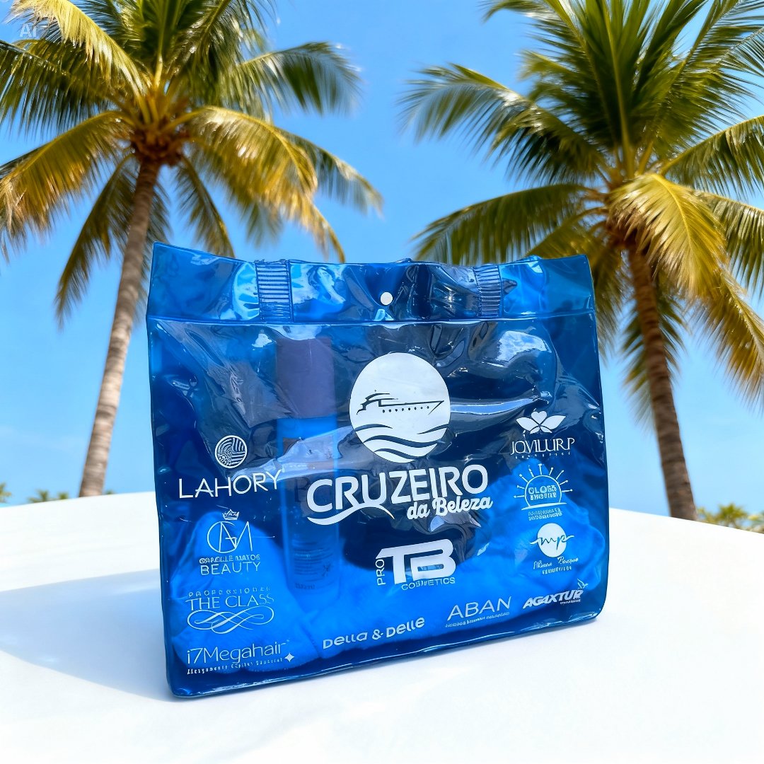 Sacola personalizada em PVC transparente