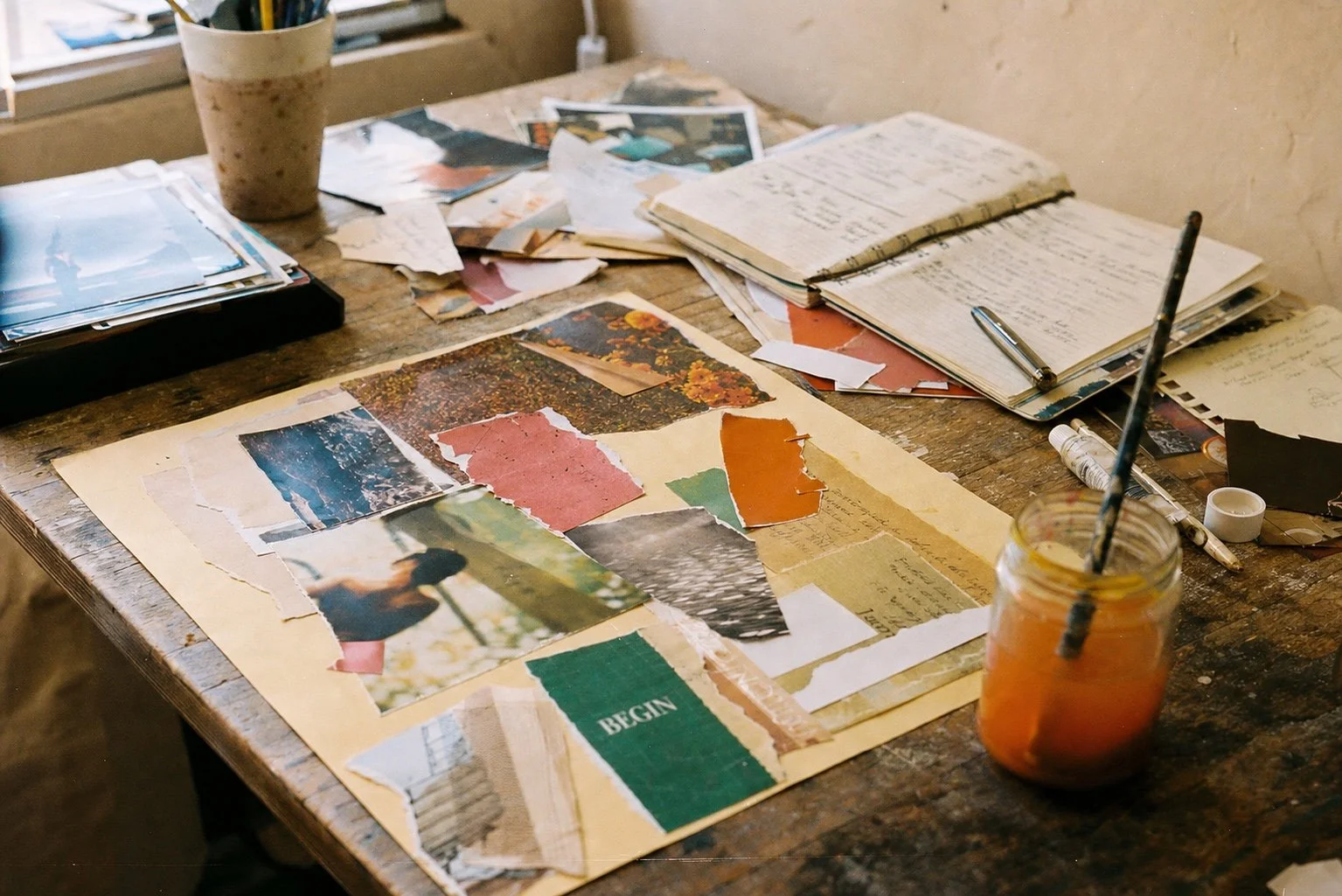 a life review collage made at an art therapy for seniors