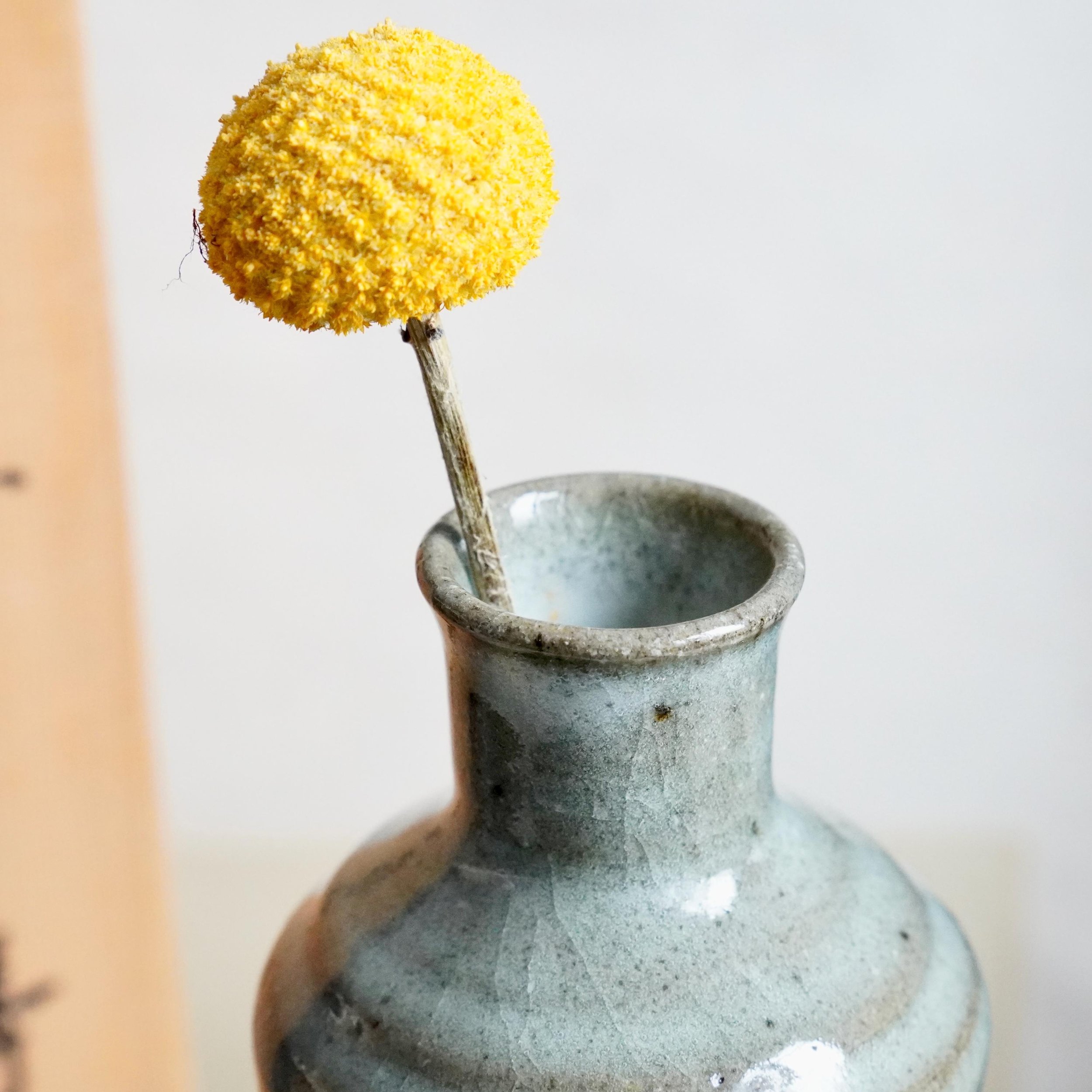 Japanese Kiyomizu Rokubei VI ikebana vase camellia tomobako Showa