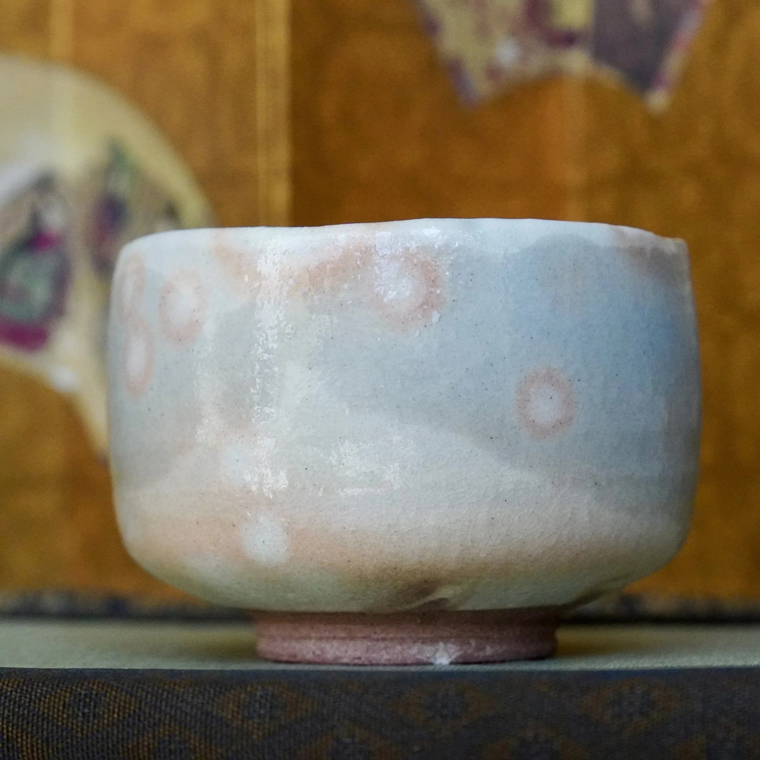 What happens when water meets Hagi-yaki: kan'nyū and nanabake, watched in real time