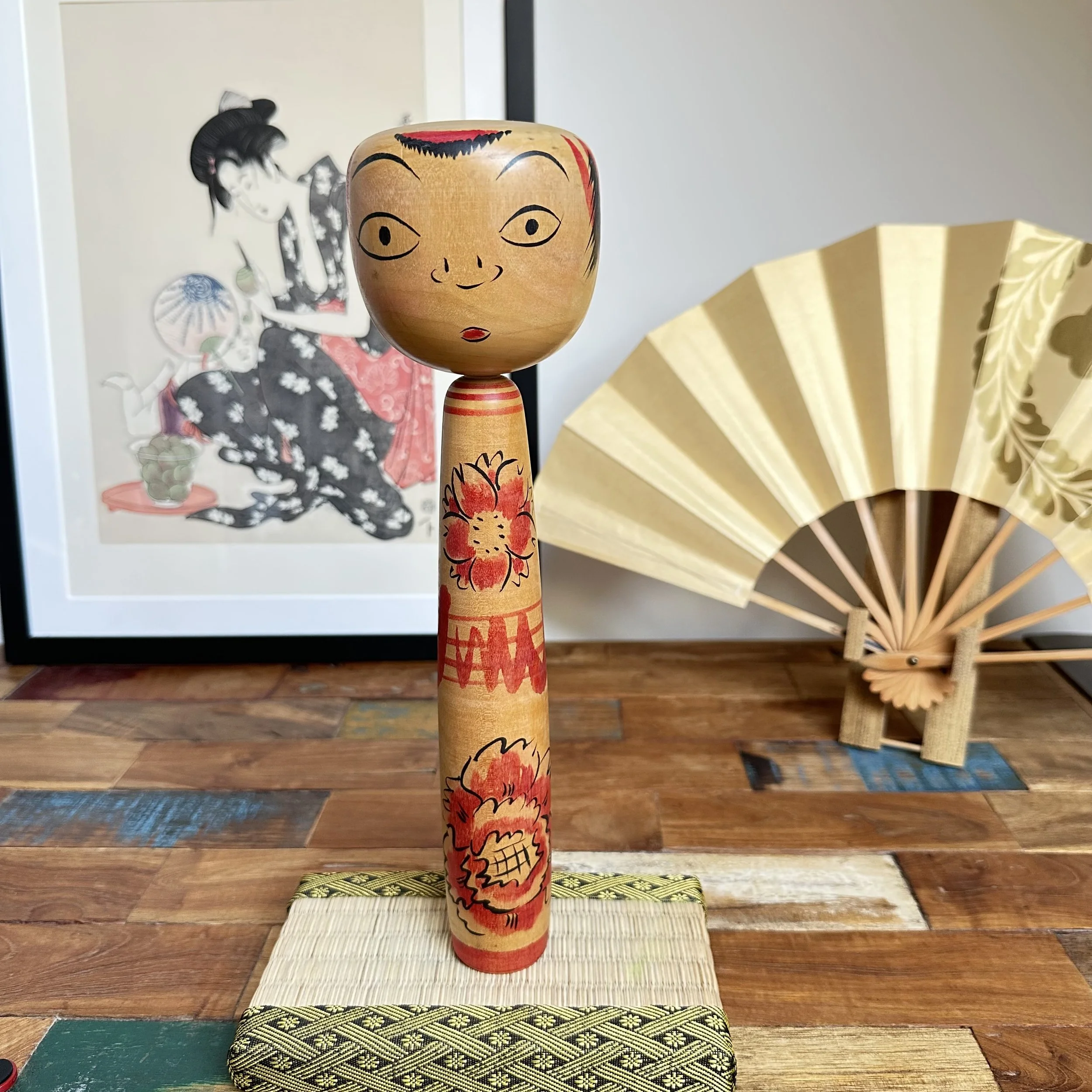 Nakanosawa Takobozu kokeshi signed by Seya Jūji