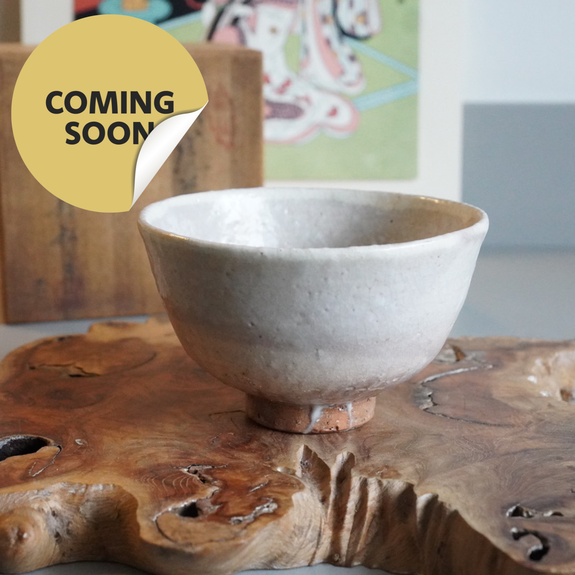 (coming soon) Hagi-yaki Ido chawan by Tamamura Shōgetsu, Tokugetsu-gama