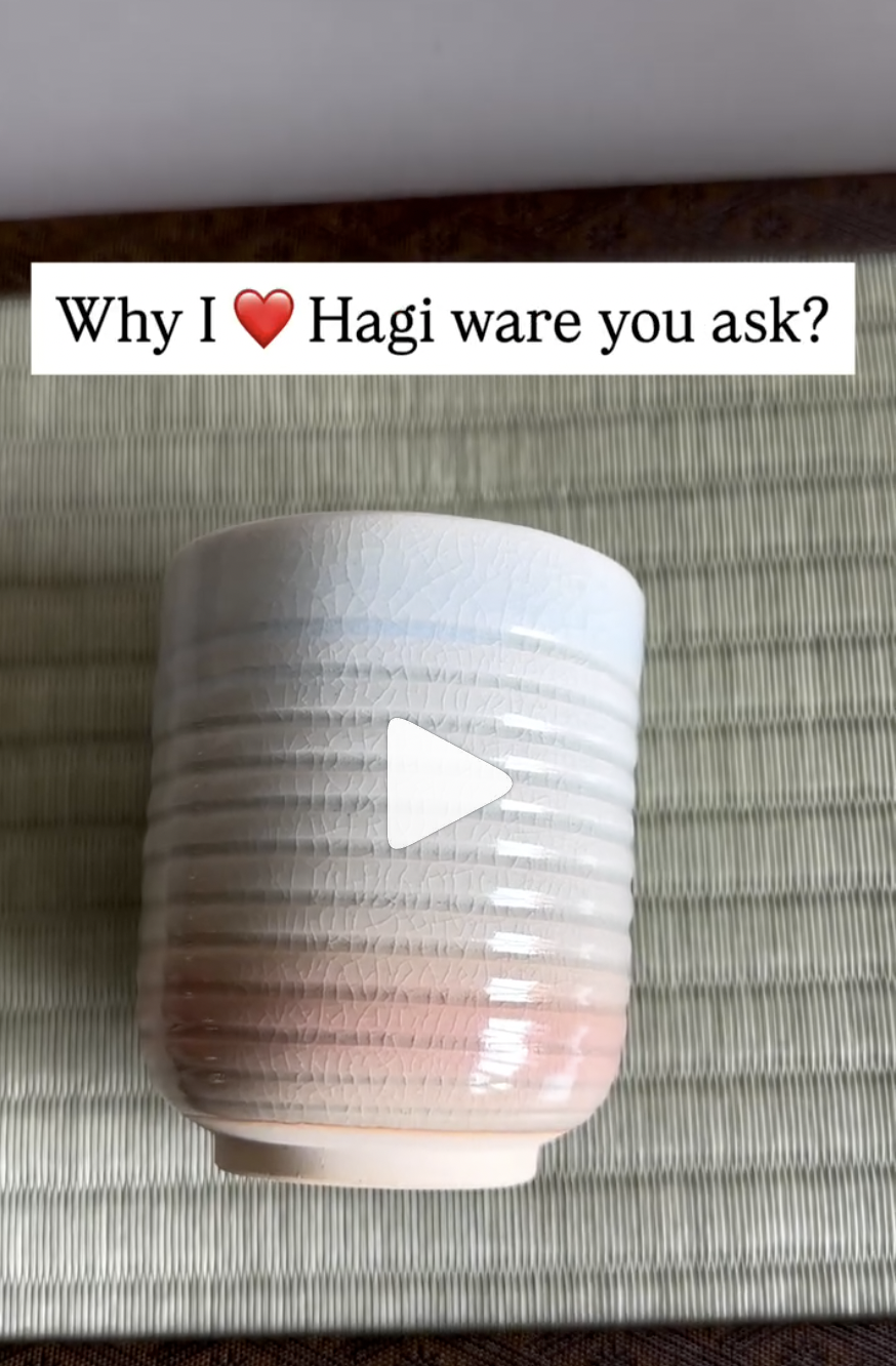 hagi ware cup and why there are so loveable, various hagi chawan and yunomi shown with craquele and gradients