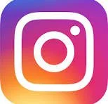Instagram logo with a colorful gradient background