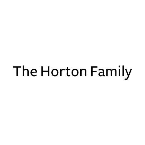 Text reading 'The Horton Family' on a plain white background.