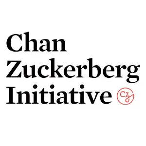 The logo of the Chan Zuckerberg Initiative with black text and a small red circular symbol.