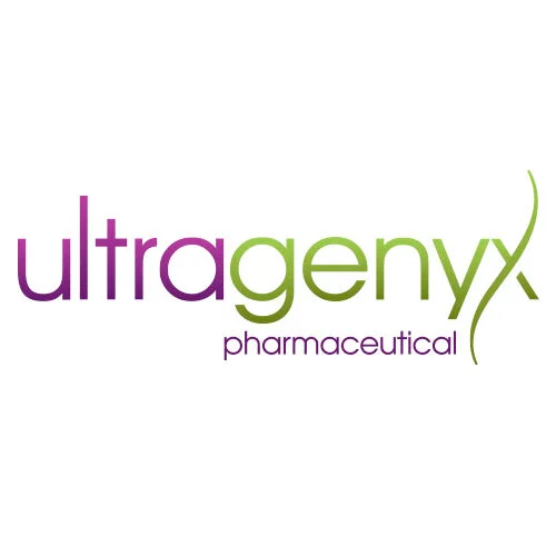 Ultrageny Pharmaceutical logo with the company name in purple and green, featuring a stylized leaf design.