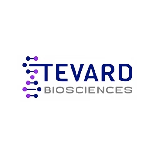 Tevard Biosciences logo with a stylized DNA double helix to the left of the company name
