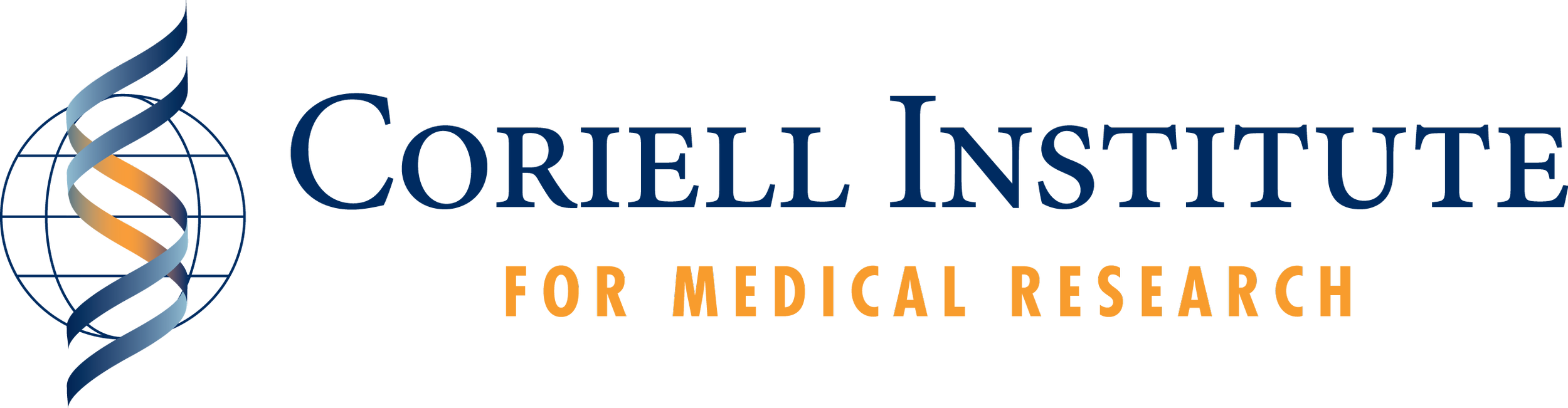 Coriell Institute for Medical Research logo with a stylized DNA double helix and a globe.