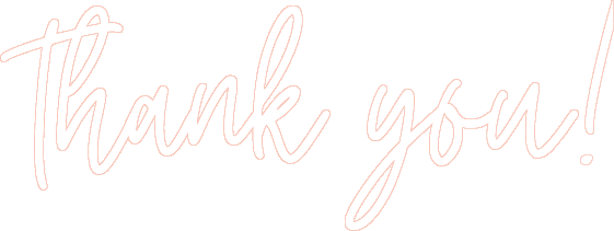 A black background with white handwritten-style text that reads 'thank you!'.