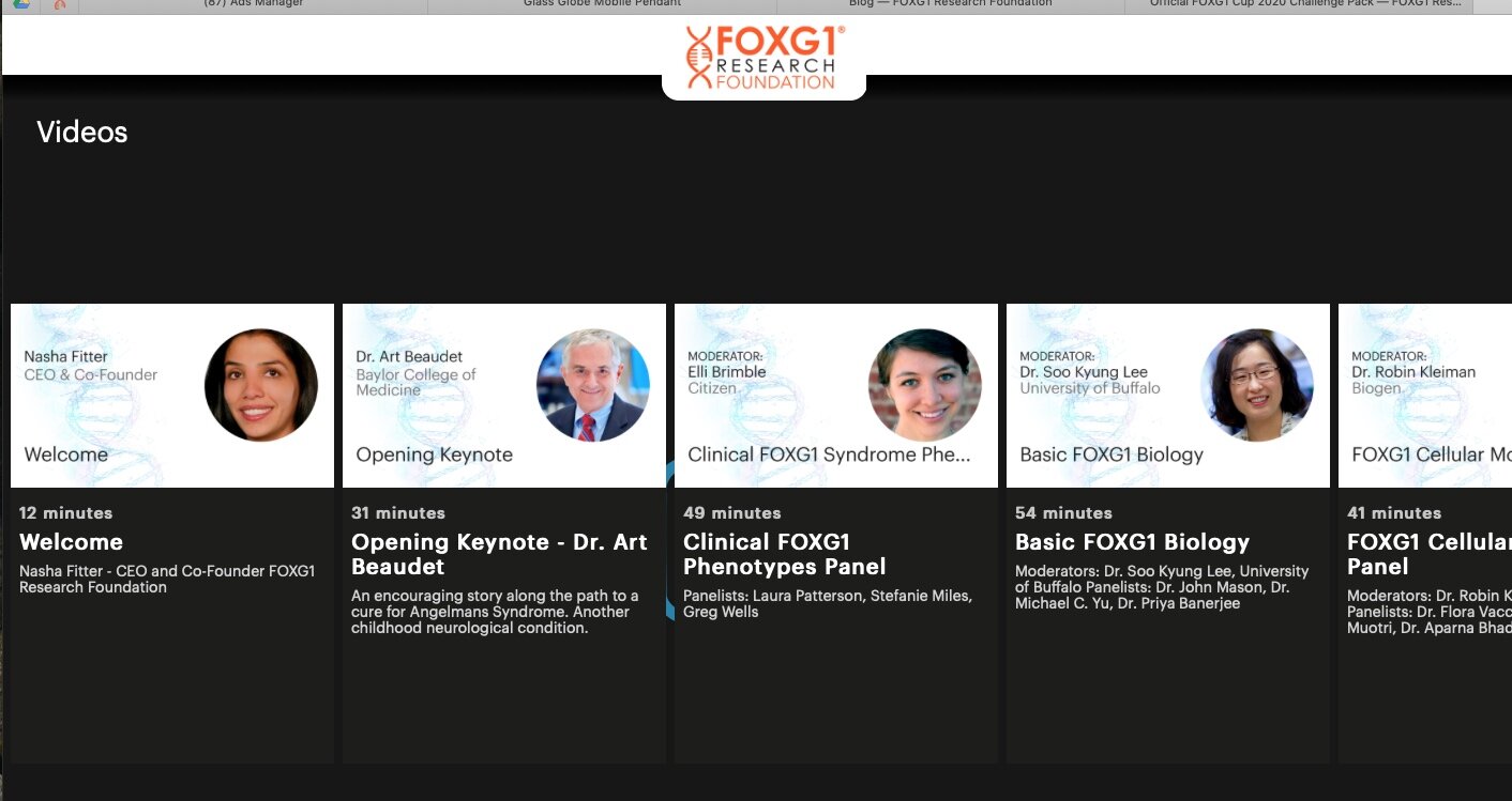 The FOXG1 Science Symposium 2020 - Recap