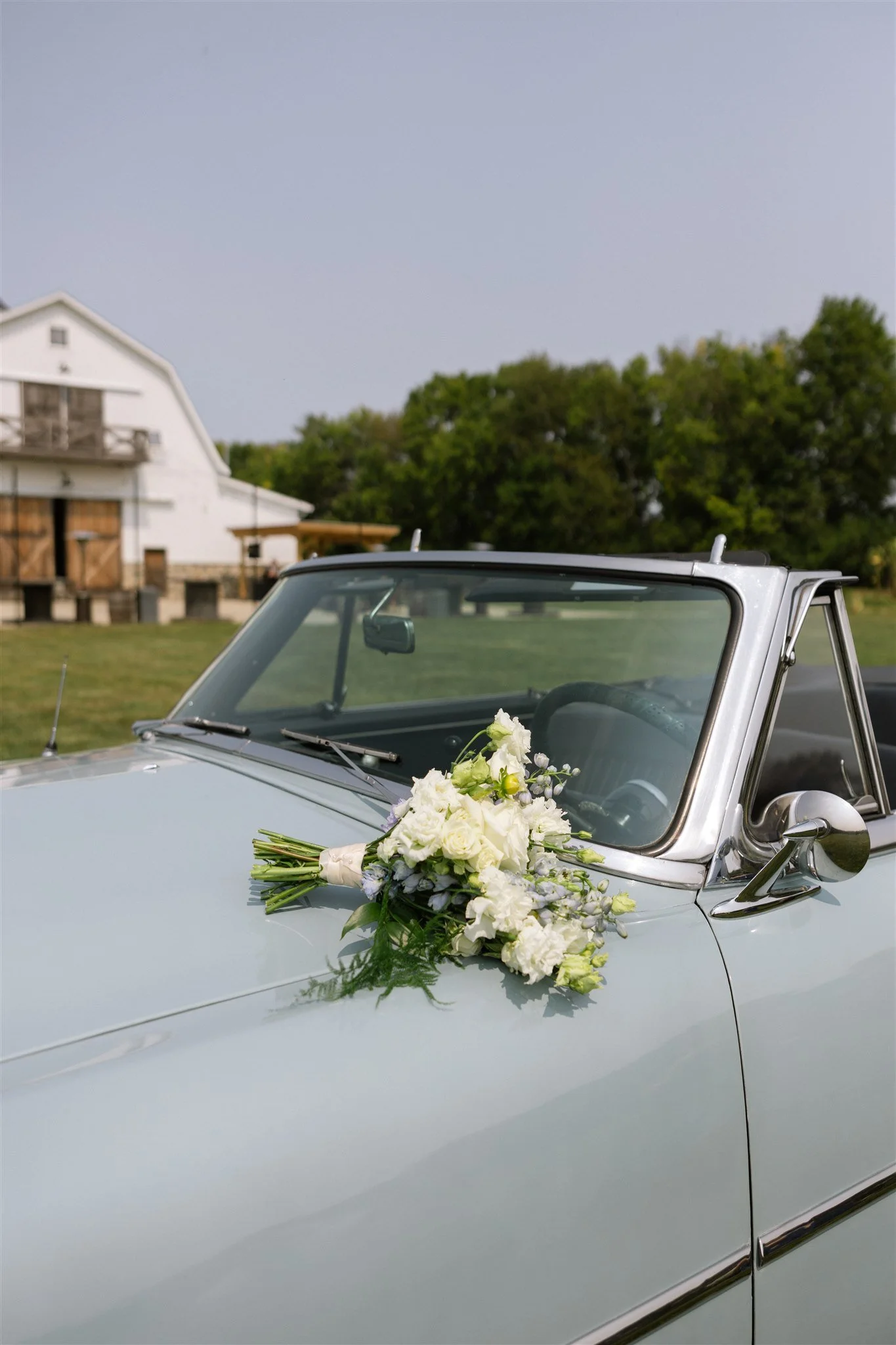 Brucks Blue Car Flowers.jpg
