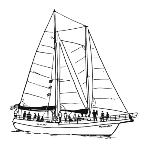 Digital sketch of Schooner Clearwater