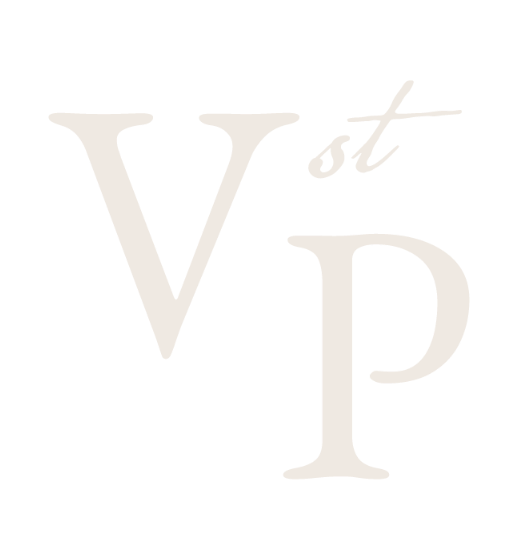 Stylized text reading Vst P.