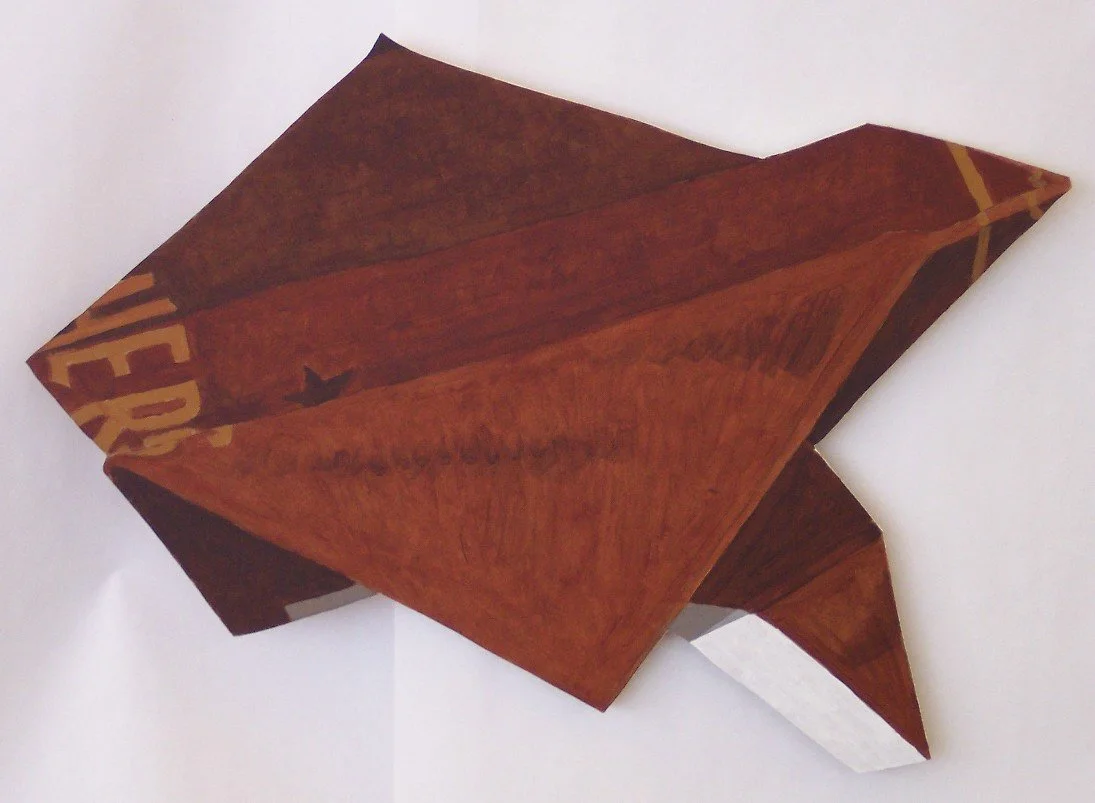 Mikigami 05 - acrylic on cut-out board, 15" x 22"