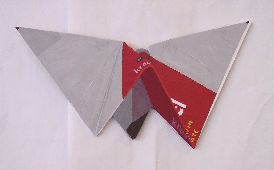 Mikigami 10 - acrylic on cut-out board, 16" x 29"