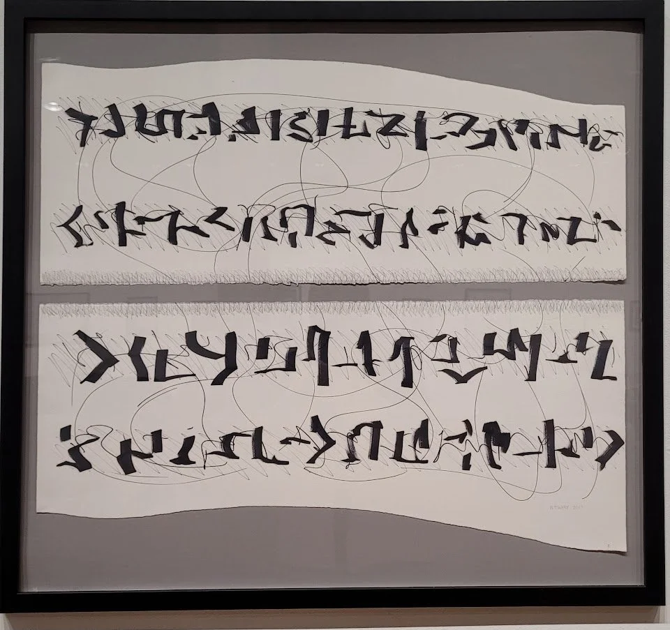 Scriptures - ink & pencil on paper, 30" x 32"