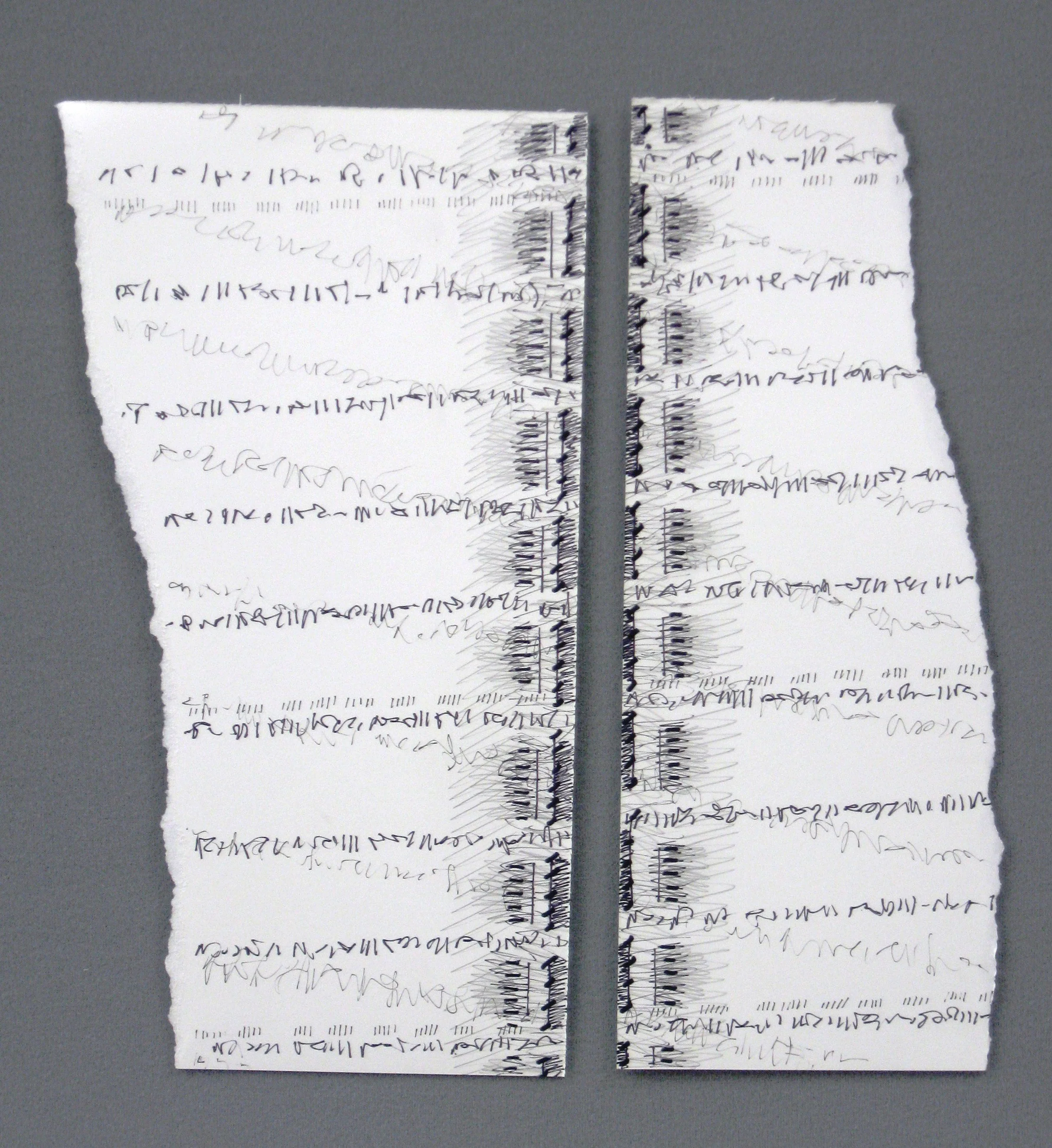 Notebook - ink & pencil on paper, 14" x 14"