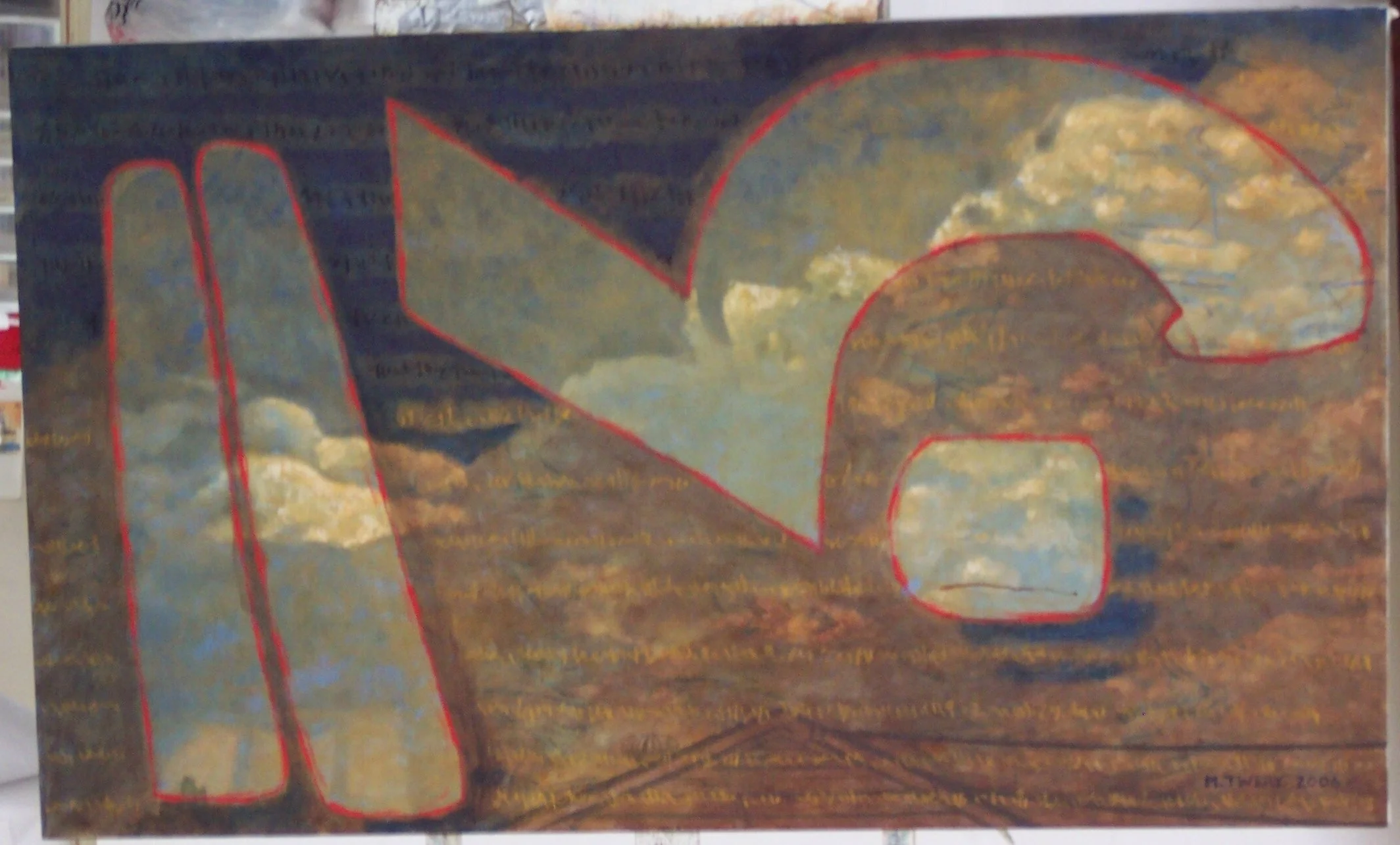 Sky Journal - oil on canvas, 36" x 60"