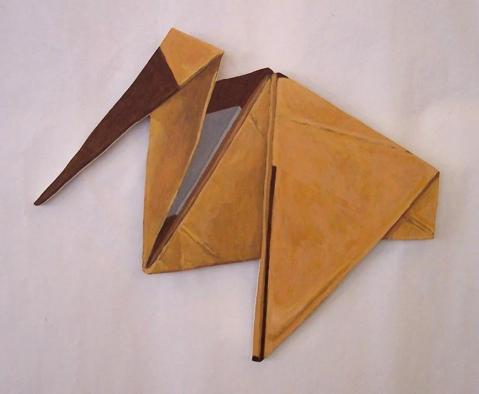 Mikigami 18 - acrylic on cut-out board, 15" x 18"