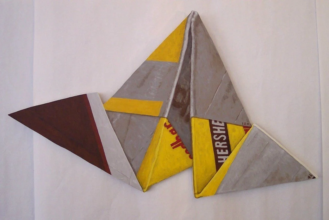 Mikigami 17 - acrylic on cut-out board, 22" x 37"