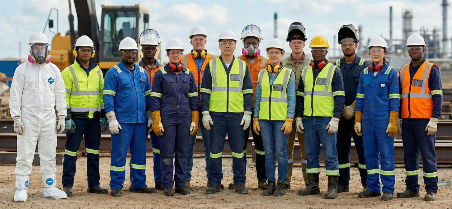 Drollis Safety Supplies Banner Image People Wearing PPE