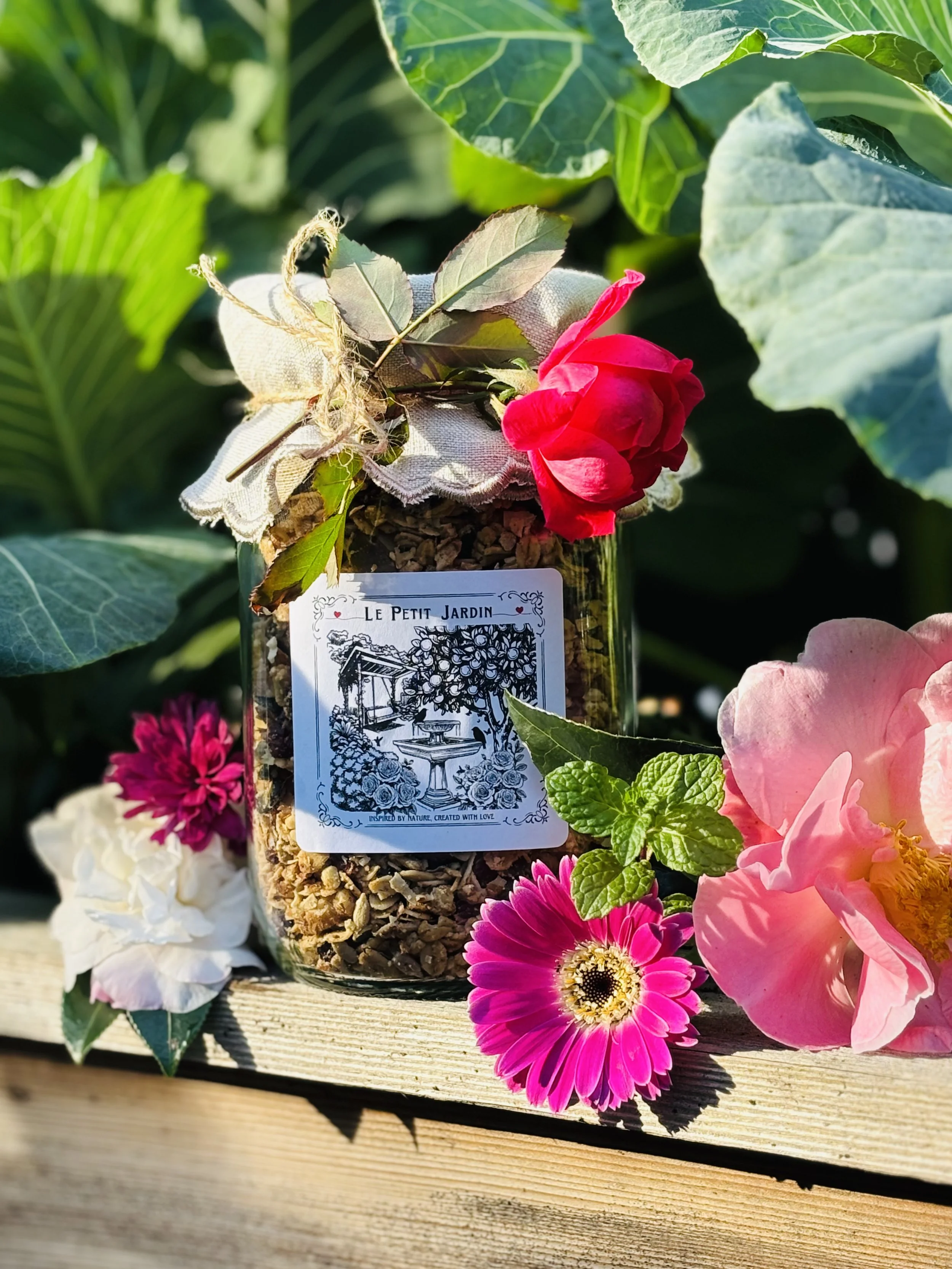 Spring Petals & Golden Oats Granola