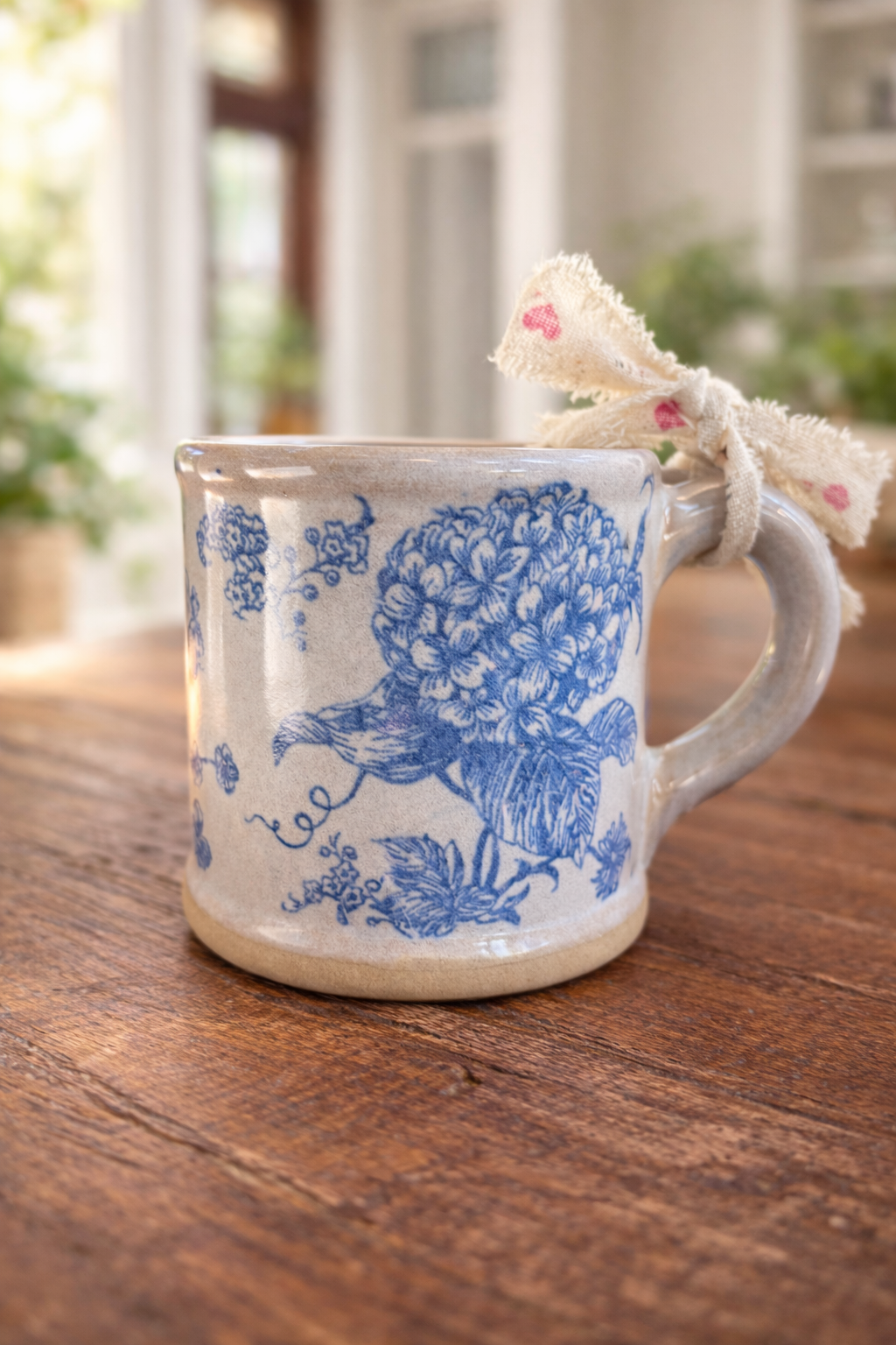 Botanical Stoneware Clay Mug