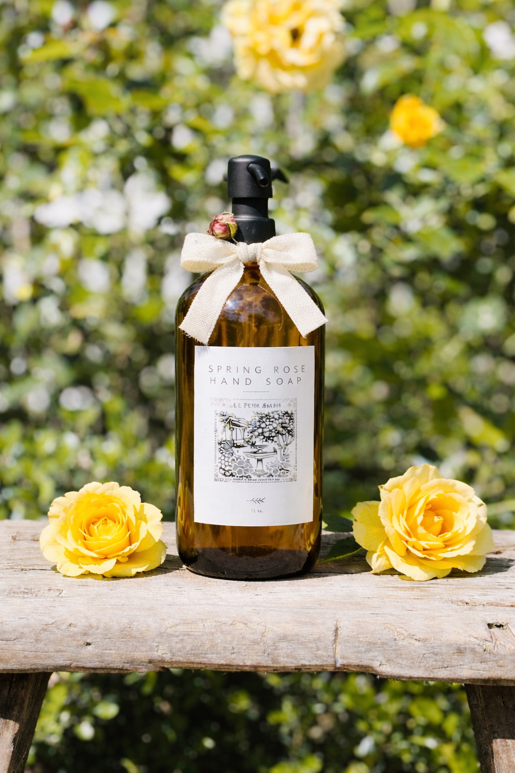 Spring Rose Hand Soap ~ 16 oz